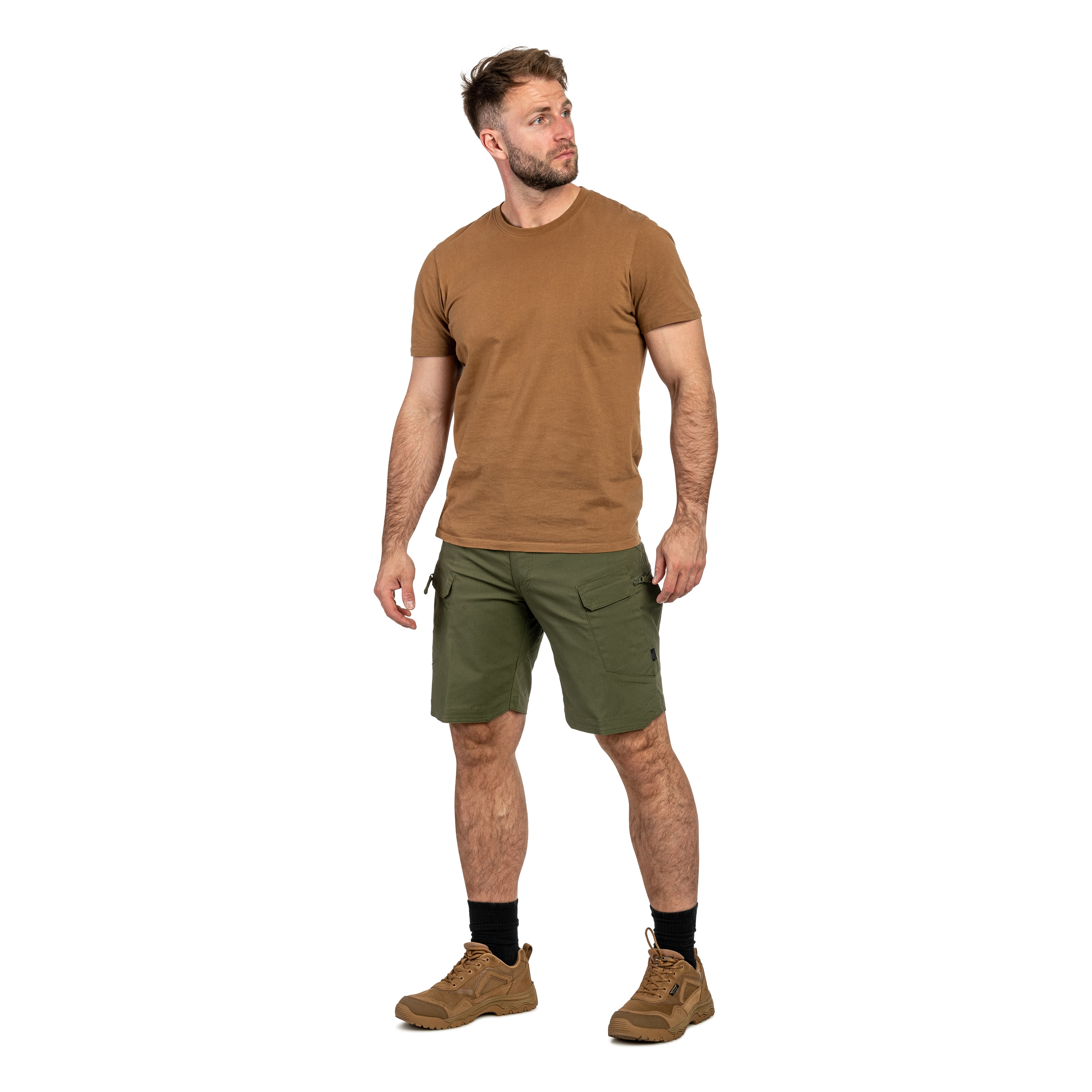 Pantaloni scurți UTS PolyCotton Stretch Rip-Stop 8,5'' - Olive Green