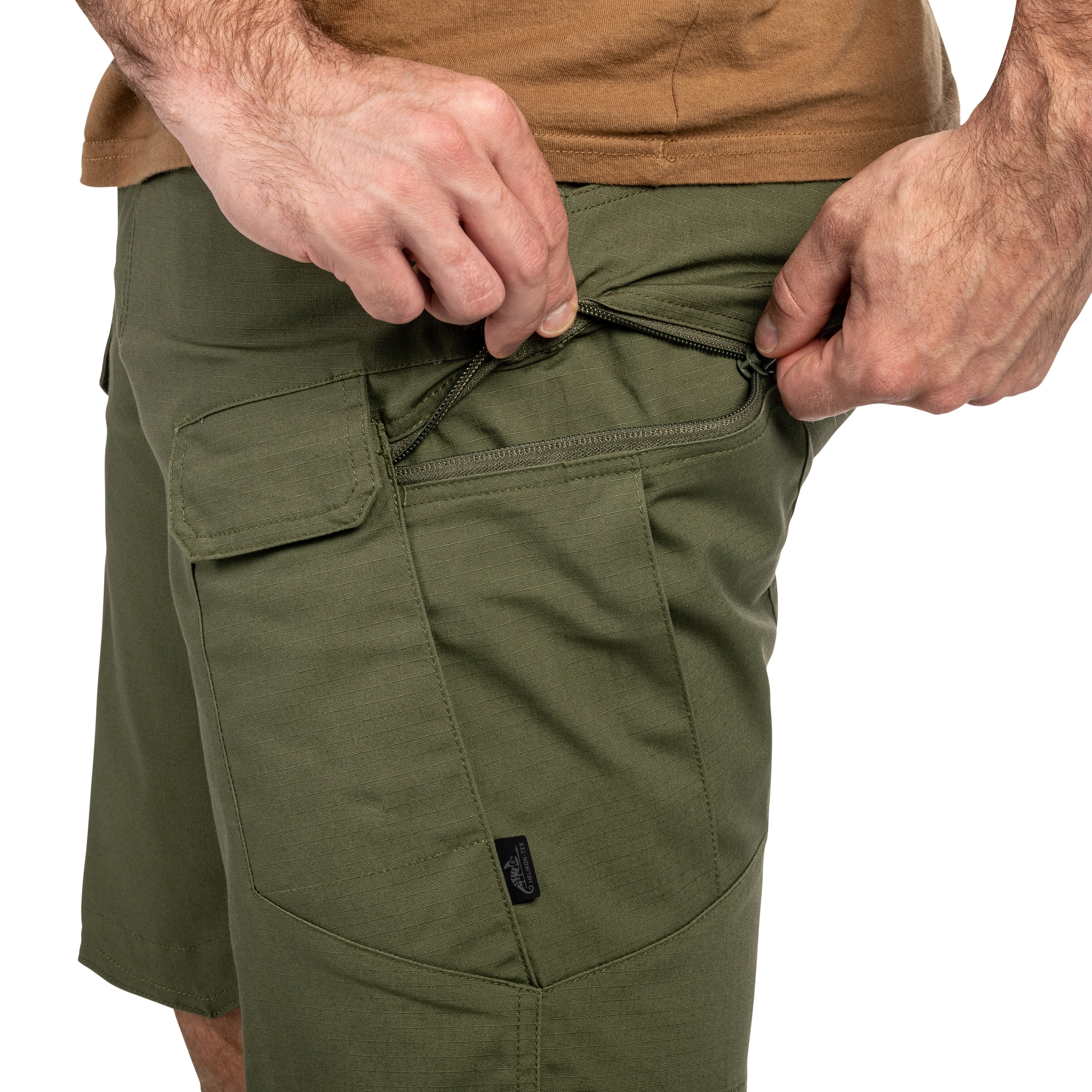 Pantaloni scurți UTS PolyCotton Stretch Rip-Stop 8,5'' - Olive Green