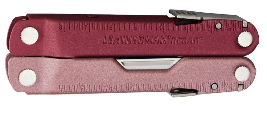 Multitool Leatherman Rebar Heathered Cranberry cu toc