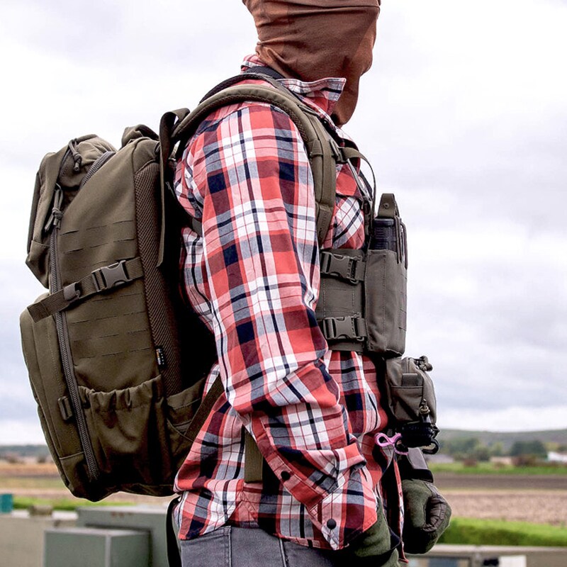 Vestă tactică Tasmanian Tiger Small Combi RIG IRR - Stone Grey