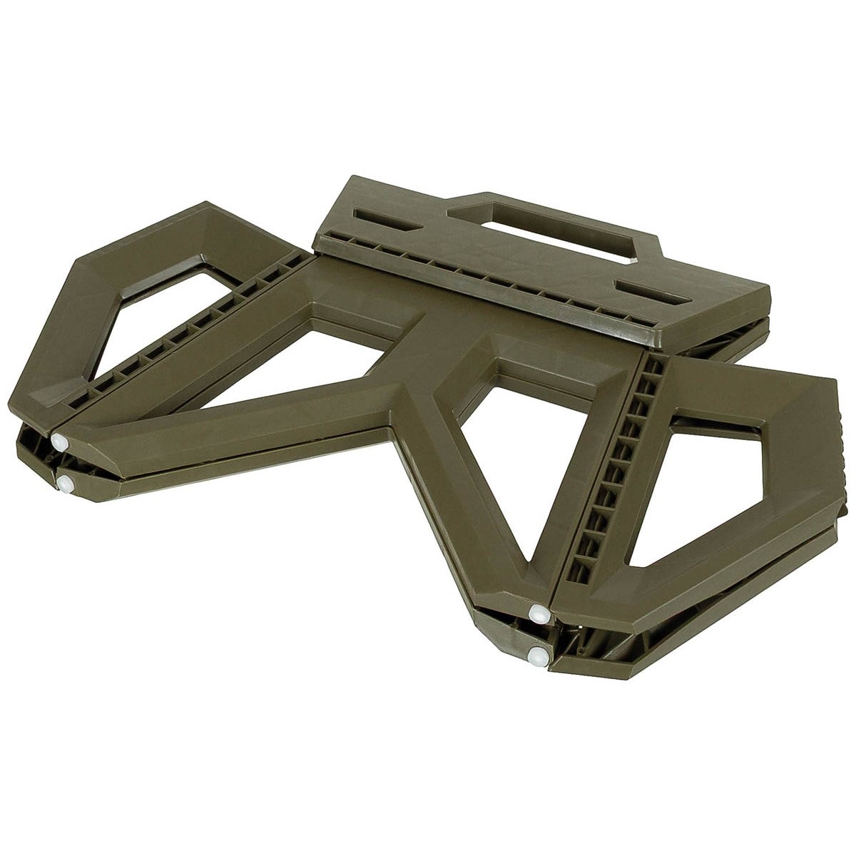 Scaun turistic pliabil MFH Fox Outdoor Camping Stool 24 cm - Olive