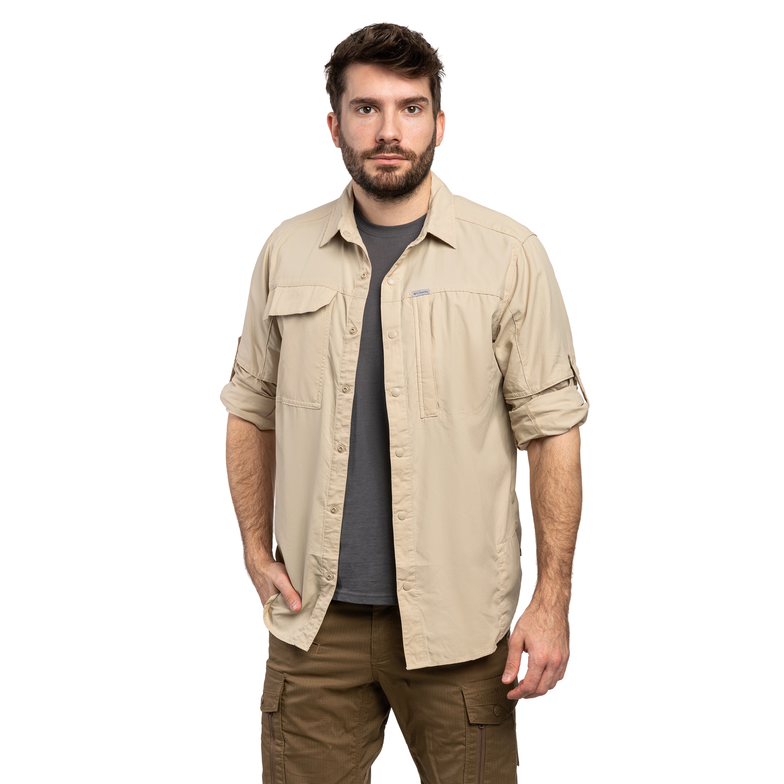 Cămașă Columbia Skien Valley Long Sleeve Insect Shield - Ancient Fossil