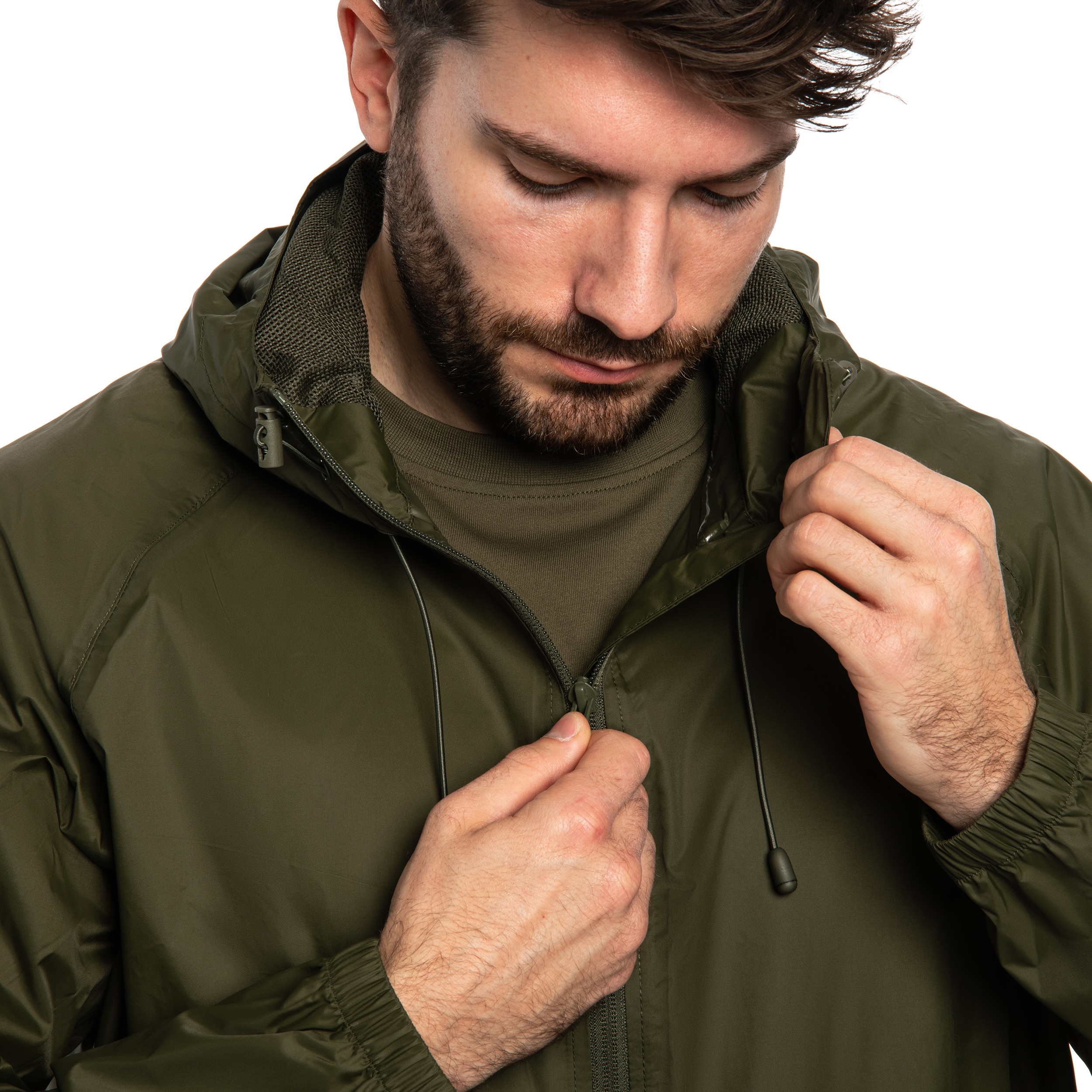 Geacă Mil-Tec Wet Weather Jacket Quickpack - Olive Drab