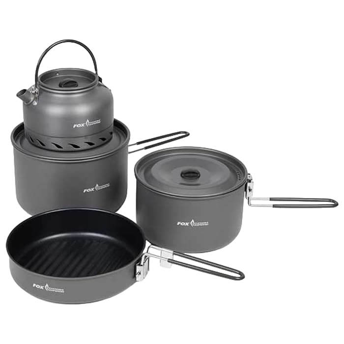 Set de vase turistice Fox Cookware 4 Piece Deluxe Cook Set