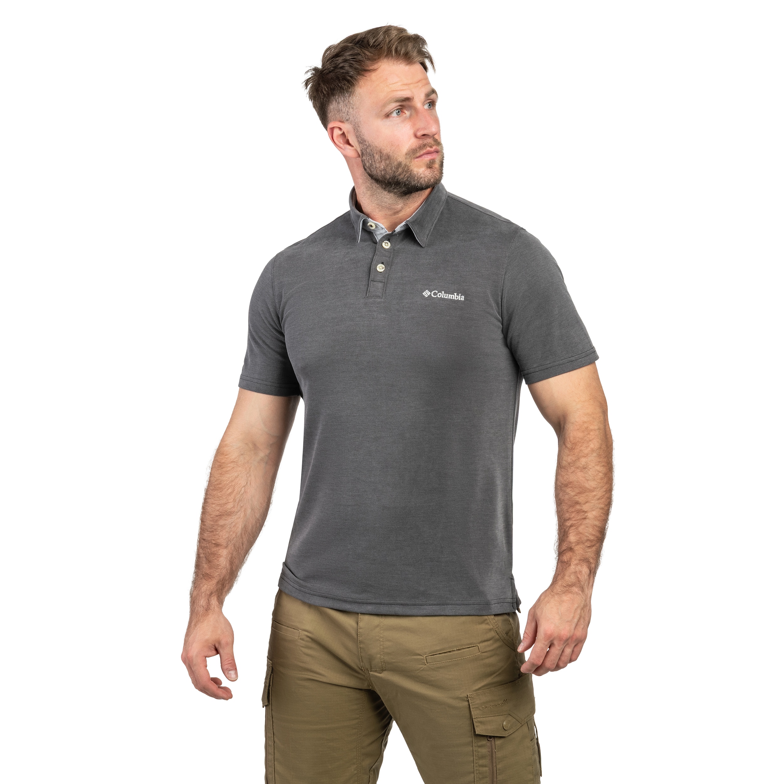 Tricou polo Columbia Nelson Point - Shark
