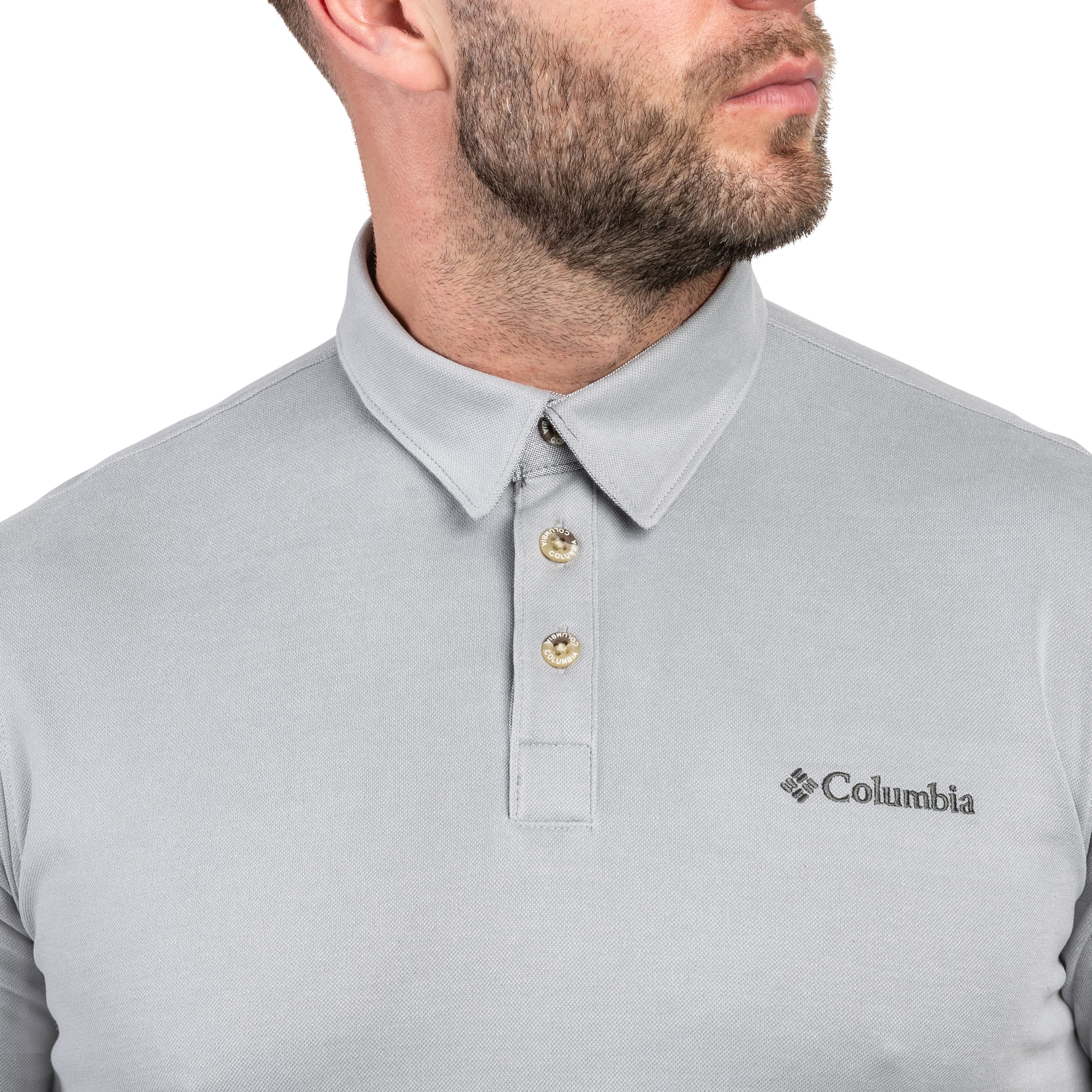 Tricou polo Columbia Nelson Point - Columbia Grey