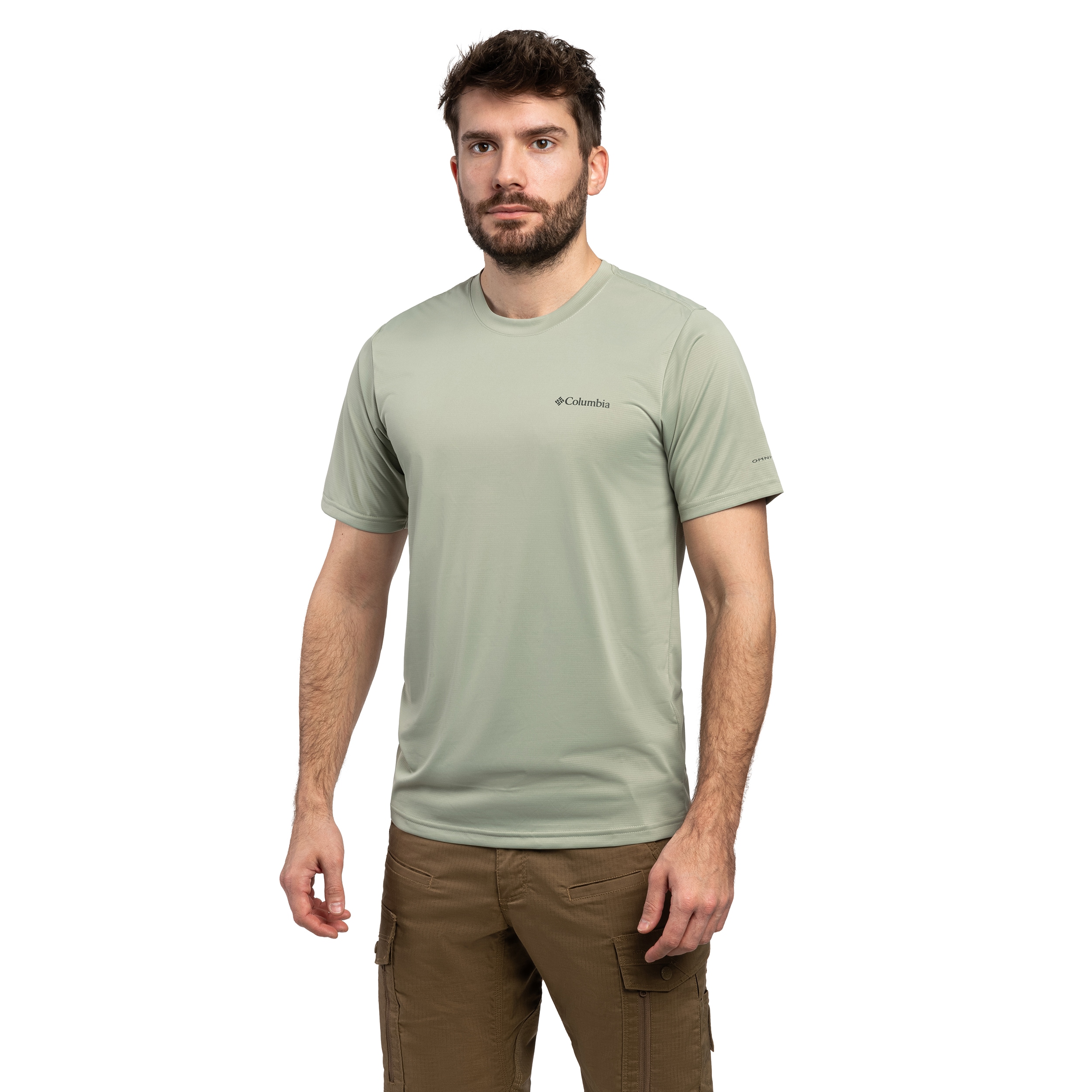 Tricou T-shirt Columbia Hike Crew Technical - Safari