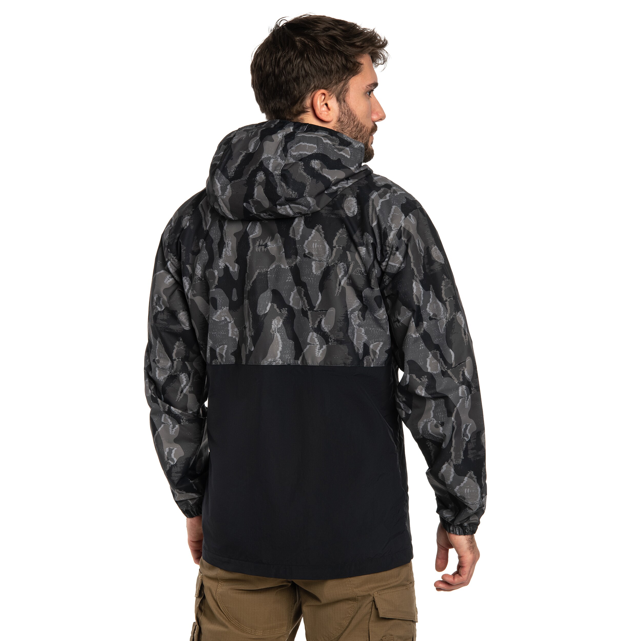 Jachetă Columbia Spire Valley Novelty Windbreaker - Black Treebark/Black