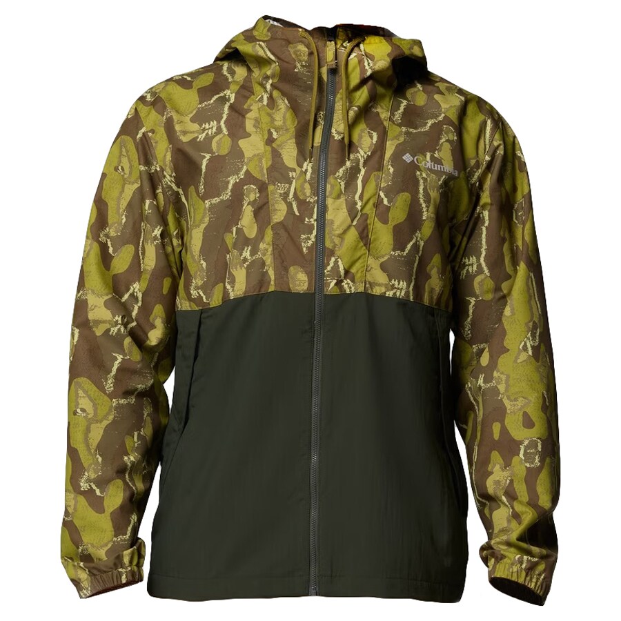 Jachetă Columbia Spire Valley Novelty Windbreaker - Mossy Green Treebark/Greenscape