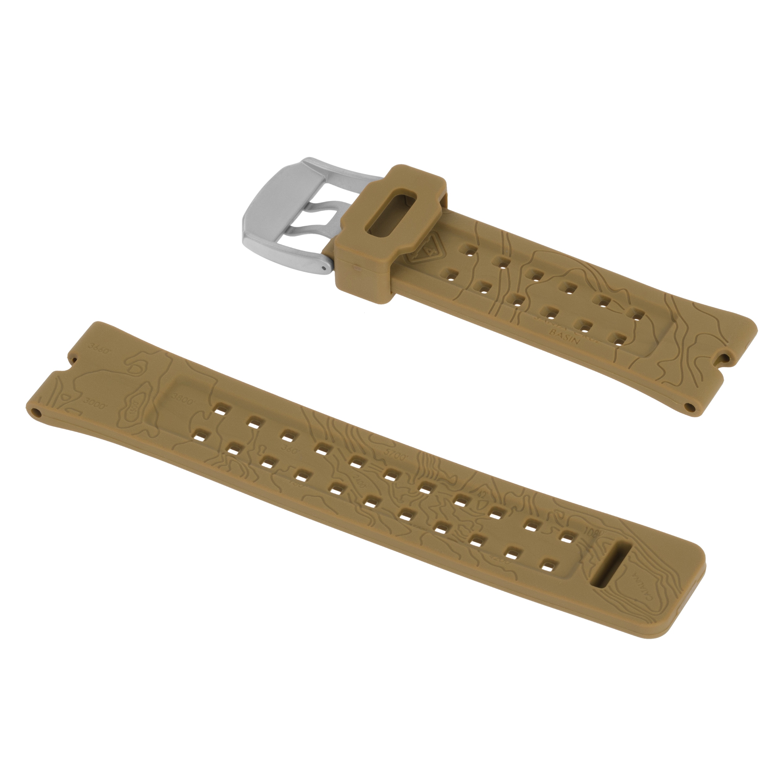 Curea pentru ceas Hazard 4 Nautical TPR - Coyote/Stainless Steel Buckle