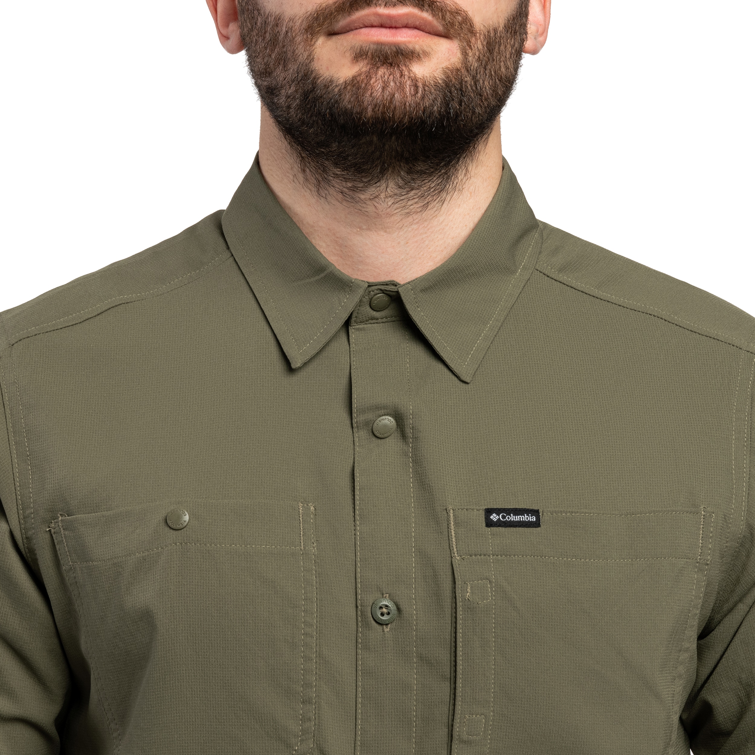 Cămașă Columbia Silver Ridge Utility II Short Sleeve - Stone Green