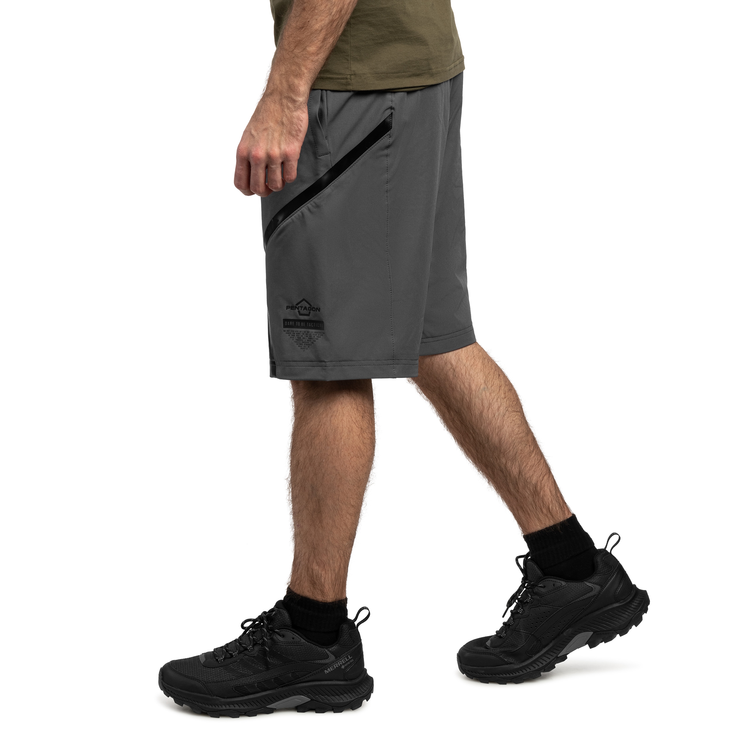 Pantaloni scurți termoactivi Pentagon Draco - Cinder Grey