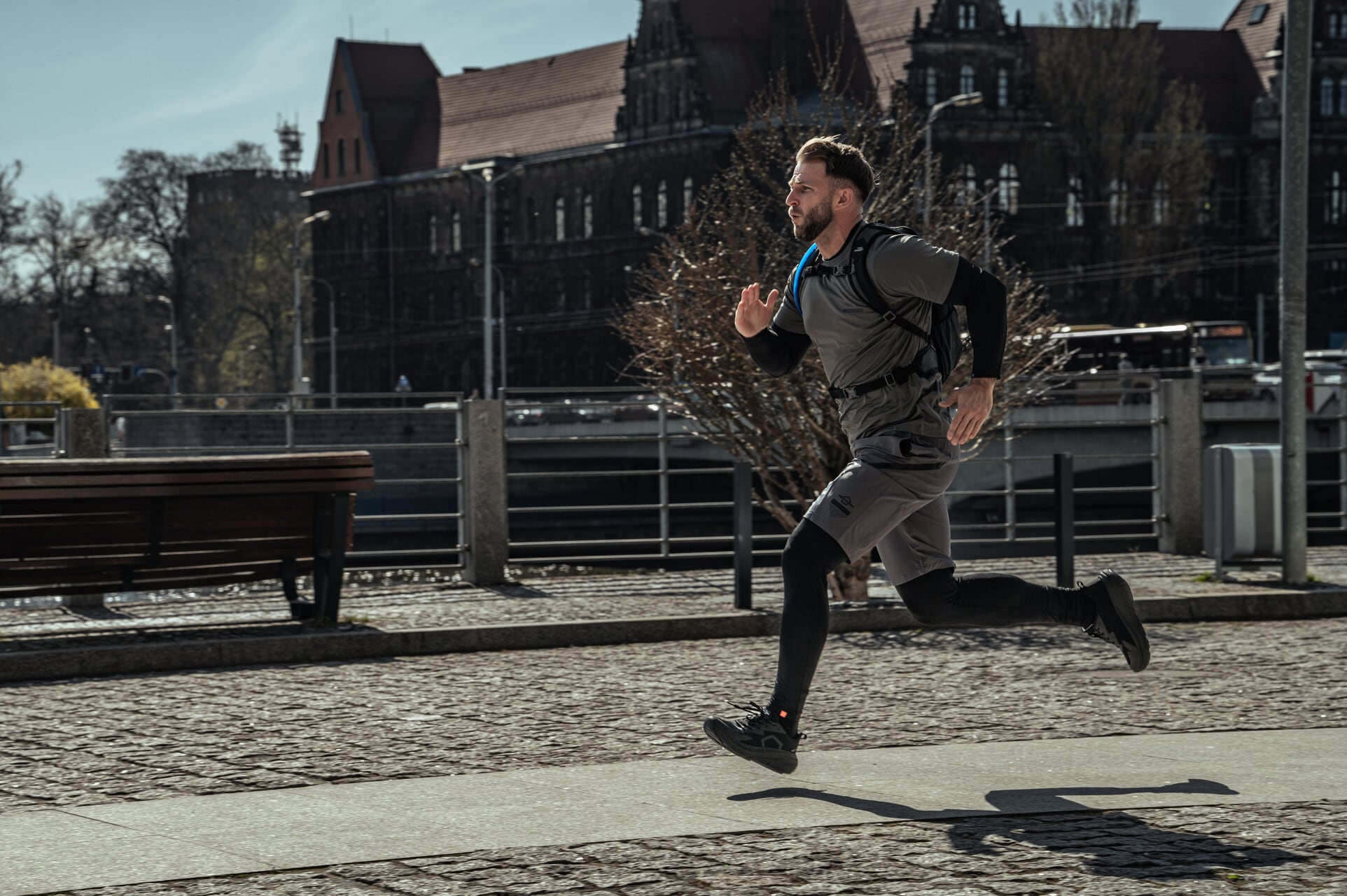 Pantaloni scurți termoactivi Pentagon Draco - Cinder Grey