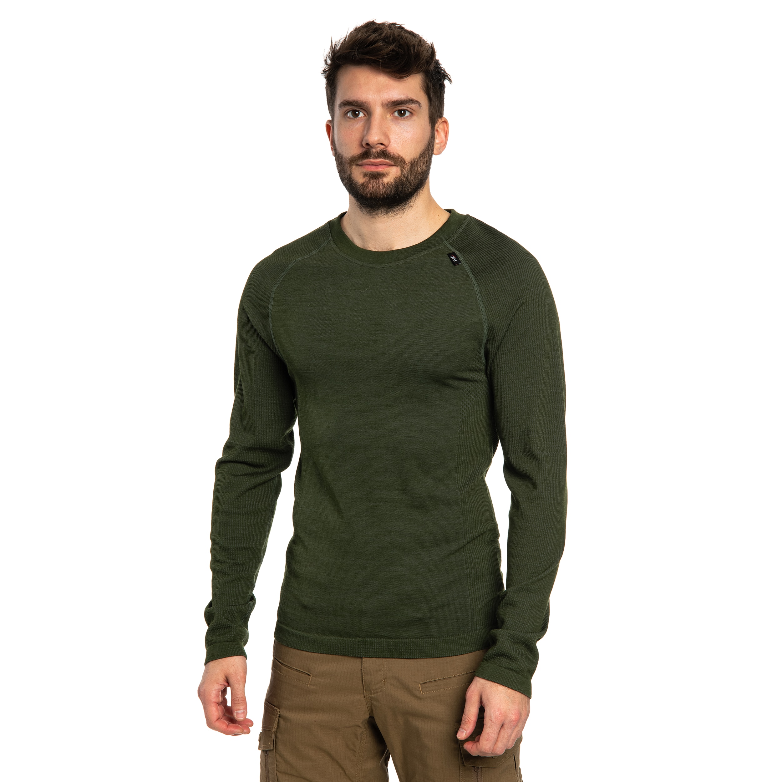 Tricou termoactiv MFH Merino 50 - Olive