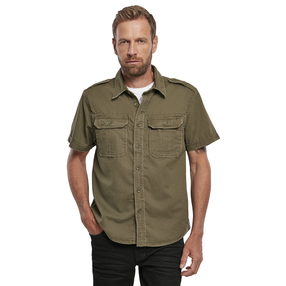 Cămașă Brandit Vintage Short Sleeve - Olive