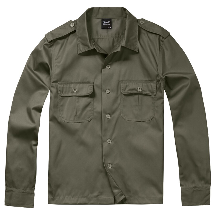 Cămașă Brandit US Hemd Long Sleeve - Olive