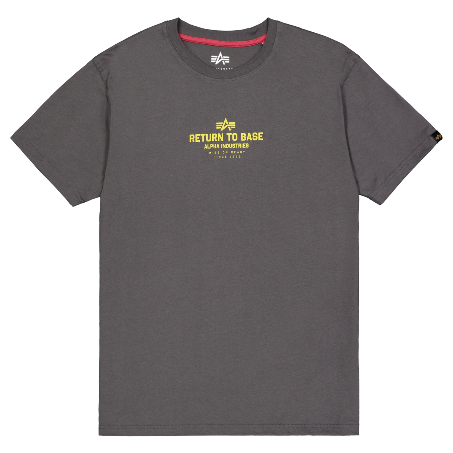 Tricou T-shirt Alpha Industries Return to Base - Vintage Grey