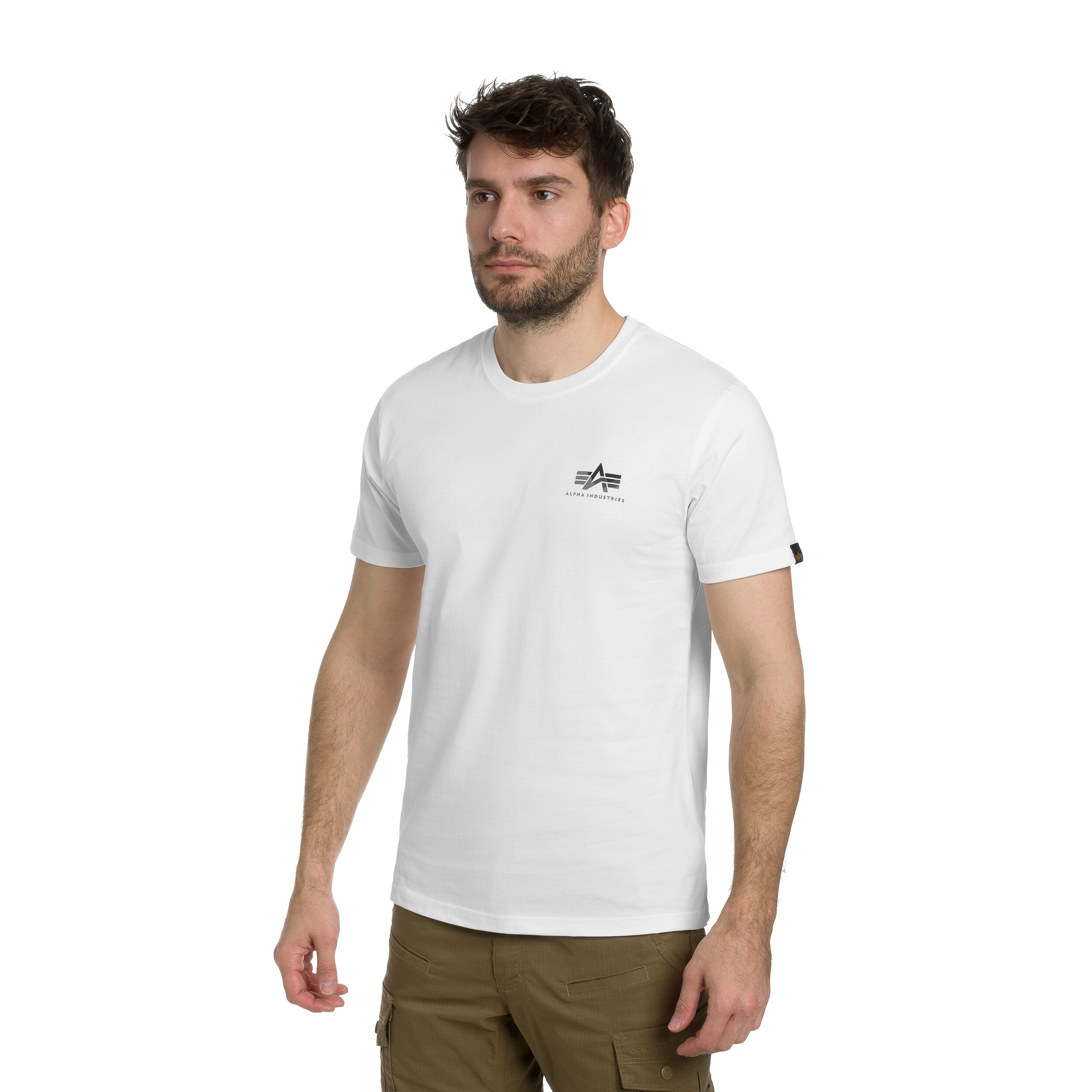 Tricou T-Shirt Alpha Industries Camo Print - White