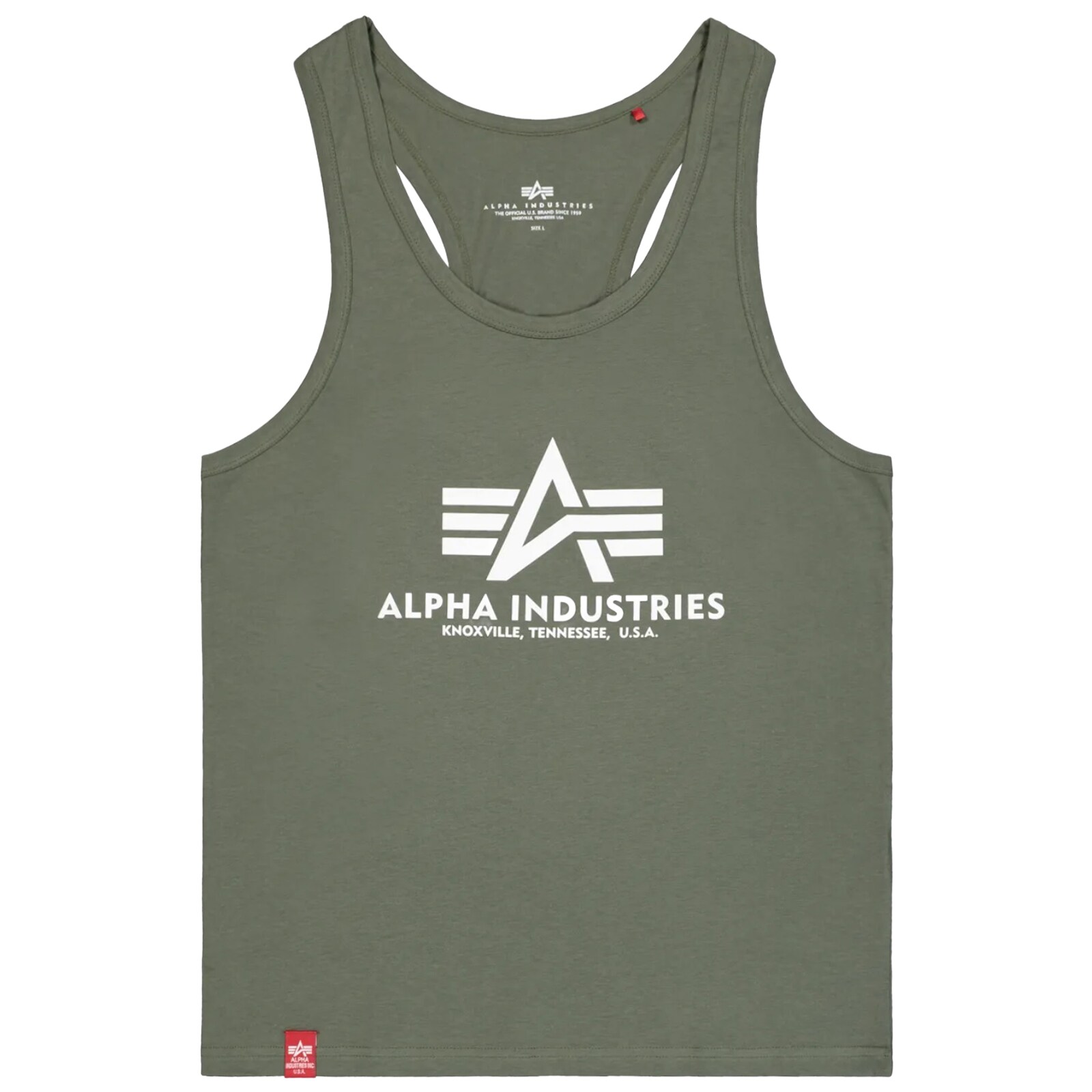Maiou Tank Top Alpha Industries Basic BB Big Logo - Dark Olive