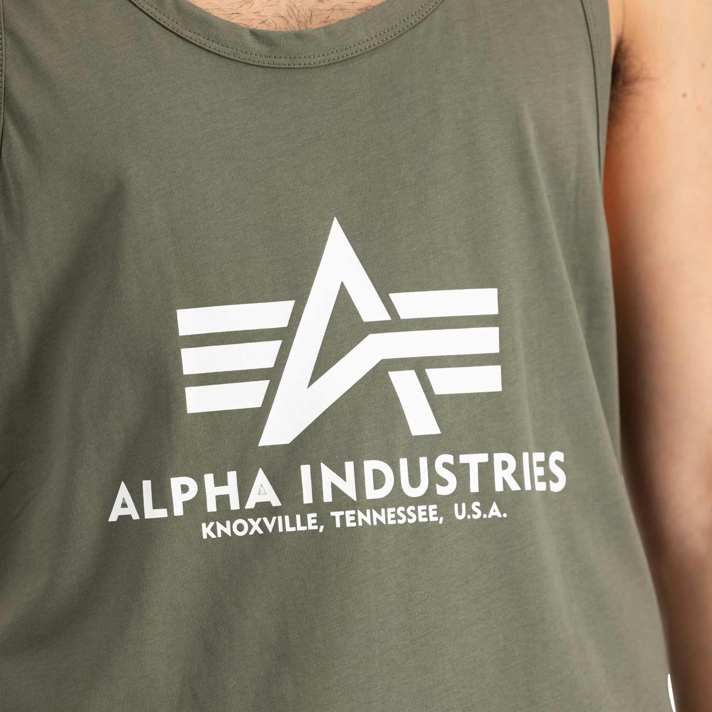 Maiou Tank Top Alpha Industries Basic BB Big Logo - Dark Olive
