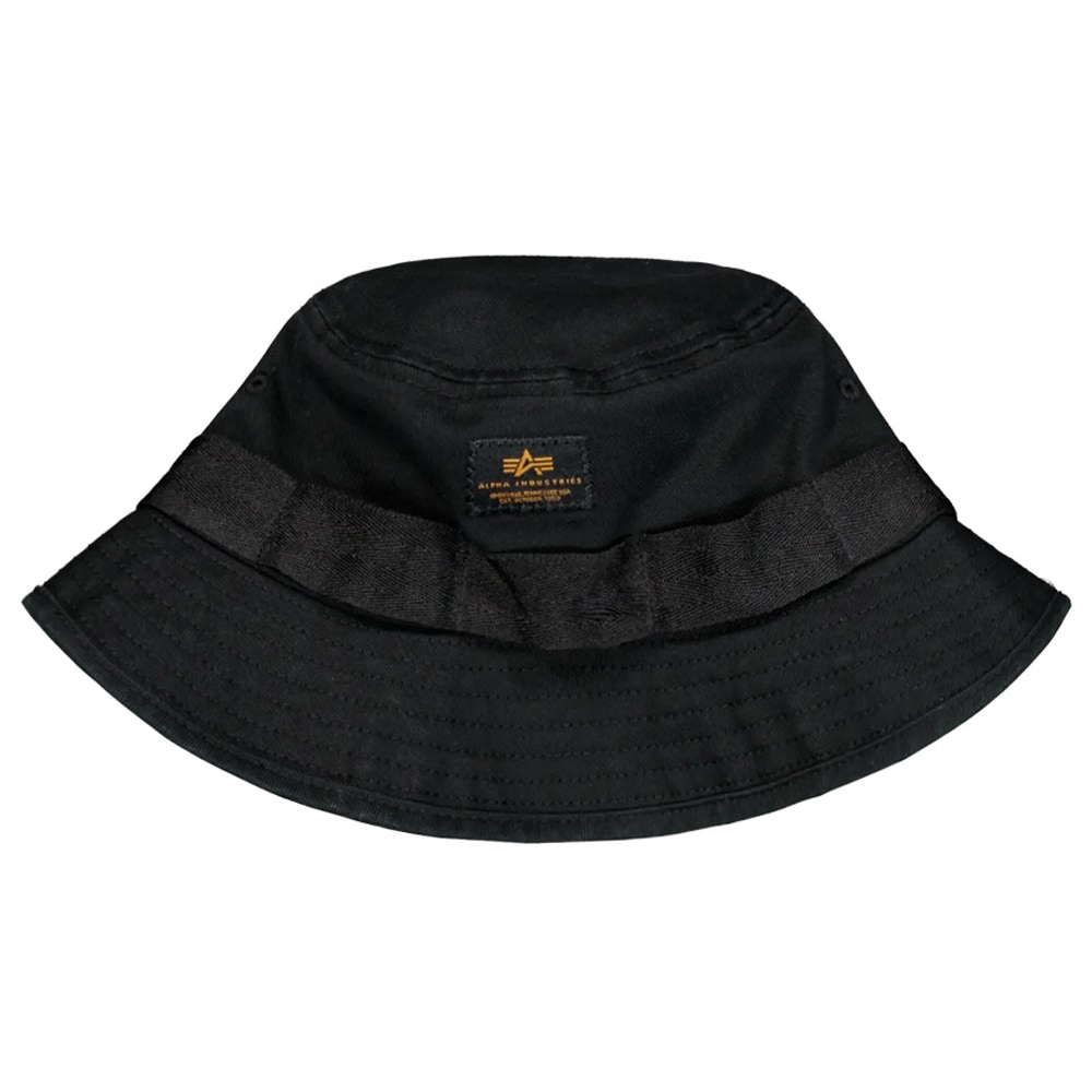 Pălărie Alpha Industries Washed Out Bucket Hat - Black