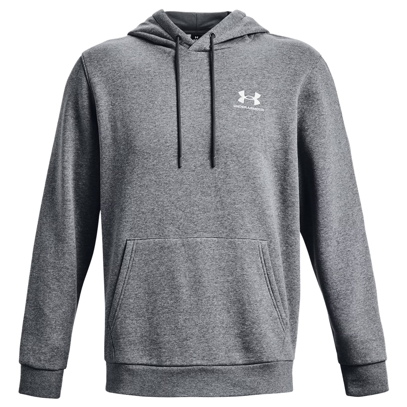 Hanorac Under Armour Icon Fleece Hoodie - Pitch Gray Medium Heather/White