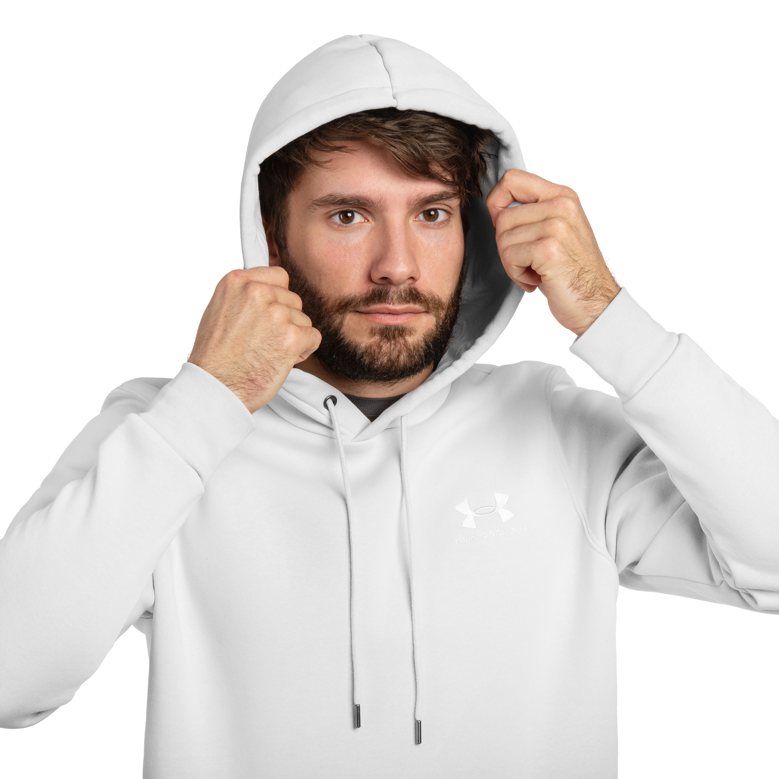 Hanorac Under Armour Icon Fleece Hoodie - White