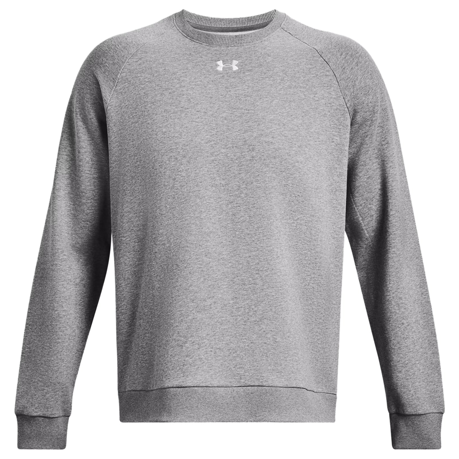 Bluză Under Armour UA Rival Fleece Crew - Castle Rock Light Heather/White