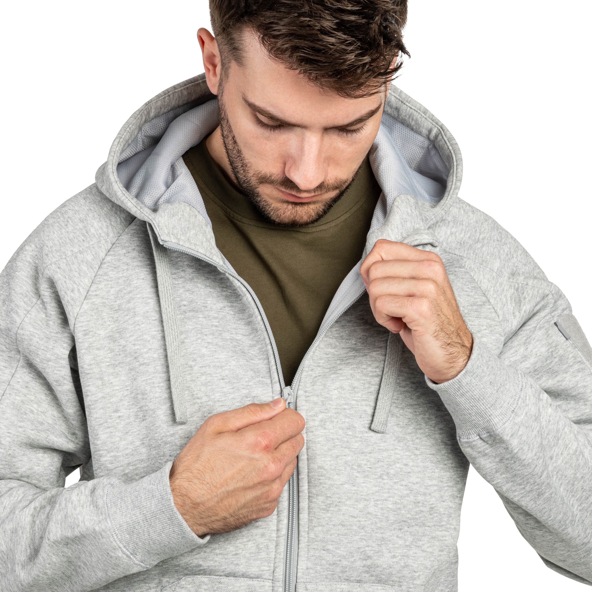Bluză Helikon-Tex Urban Tactical Hoodie Lite - Light Grey Melange