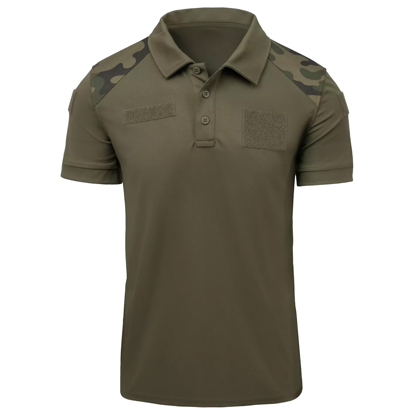 Tricou polo Helikon-Tex model militar 304A/MON - Olive Green/wz.93 Pantera PL Woodland