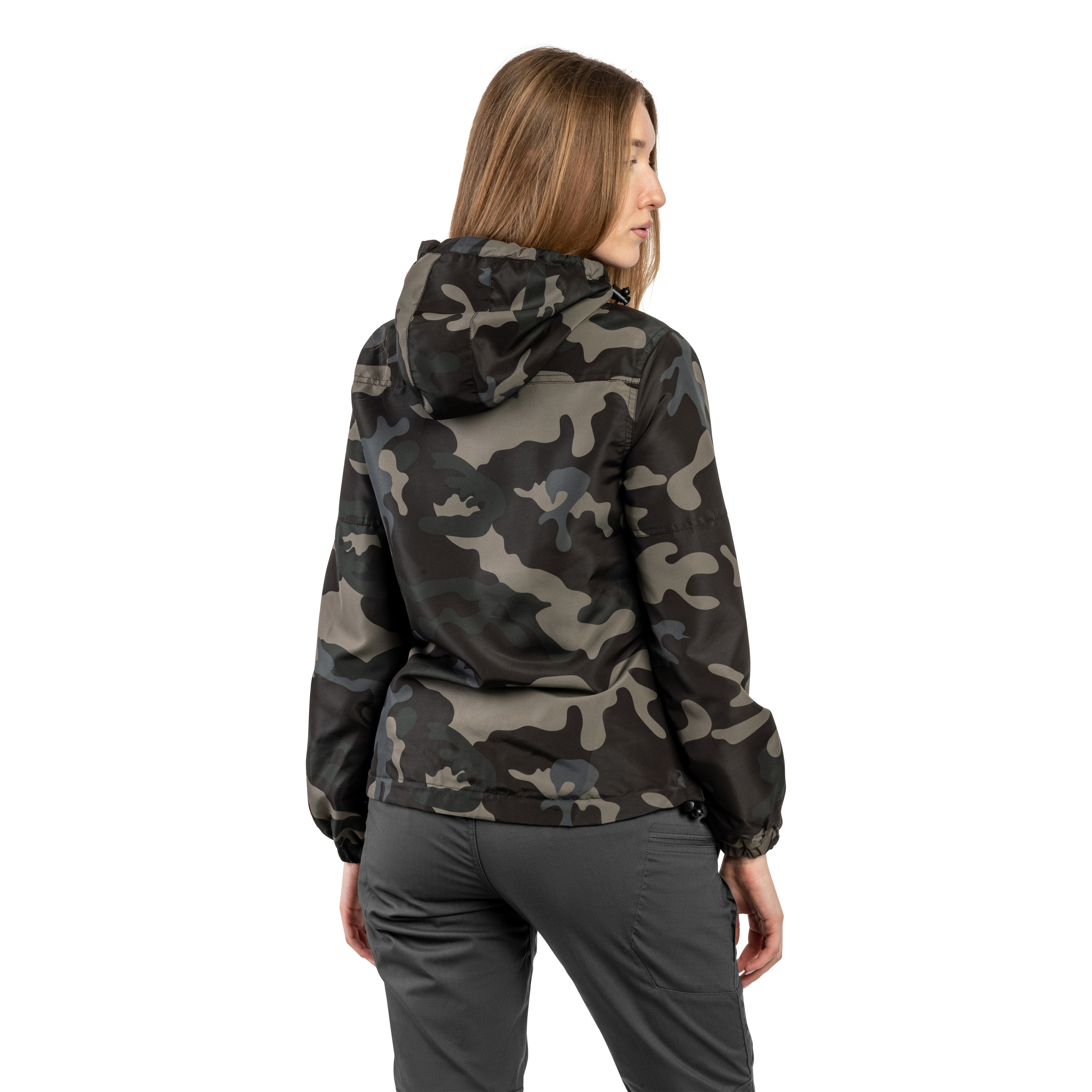 Geacă de damă Brandit Summer Windbreaker Frontzip - Dark Camo