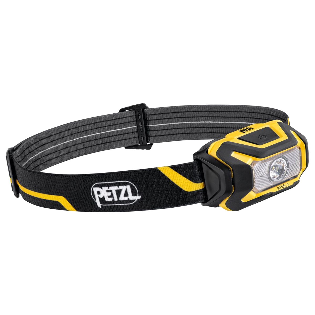 Lanternă frontală Petzl Aria 1 New Black/Yellow - 350 lumeni