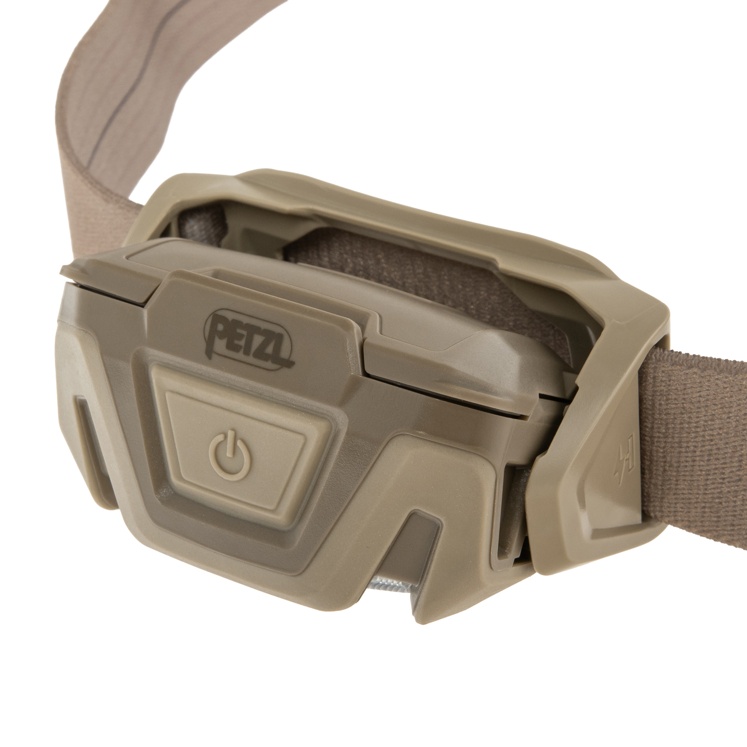 Lanternă frontală Petzl Aria 1 RGB Desert Camo - 350 lumeni