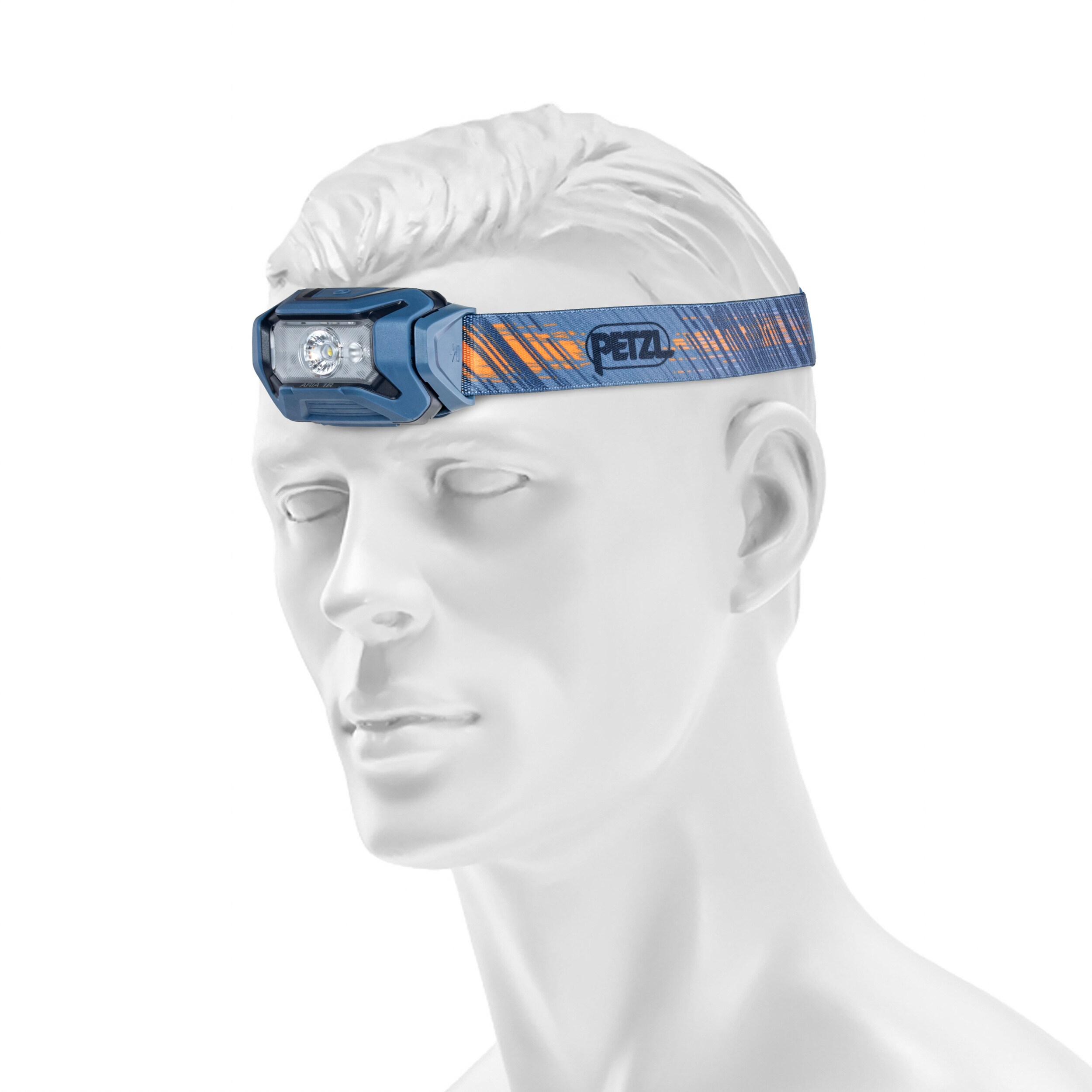 Lanternă frontală  Petzl Aria 1R RGB Blue - 475 lumeni