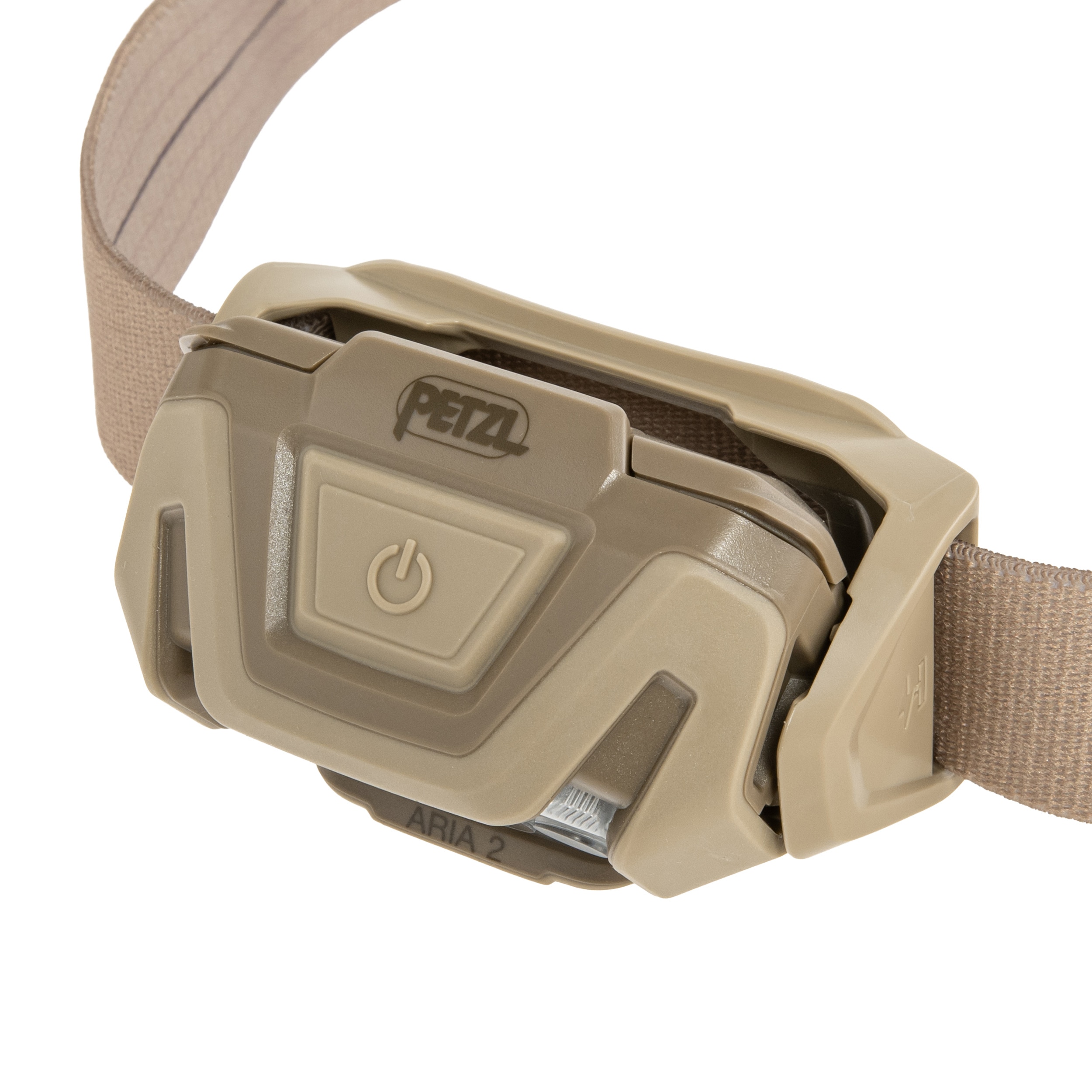 Lanternă frontală Petzl Aria 2 RGB New Tan - 450 lumeni