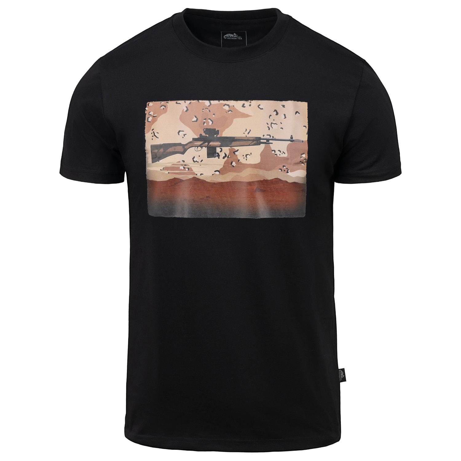 Tricou T-Shirt Helikon-Tex M14 - Black/6 Color Desert