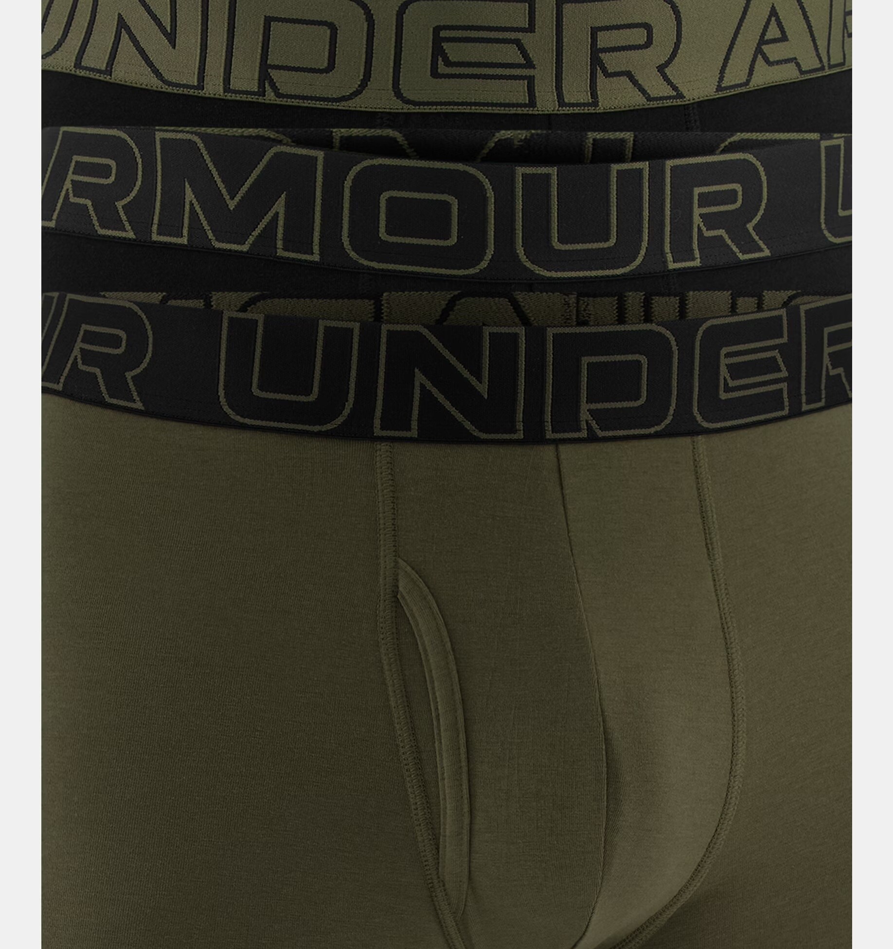 Boxeri Under Armour Performance Cotton Boxerjock Black/Marine OD Green - 3 perechi