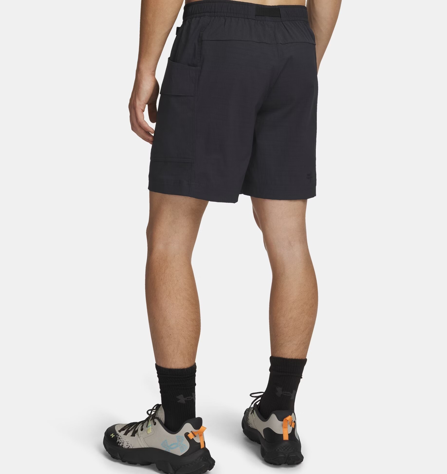 Pantaloni scurți Under Armour Explor Hike - Anthracite/Black