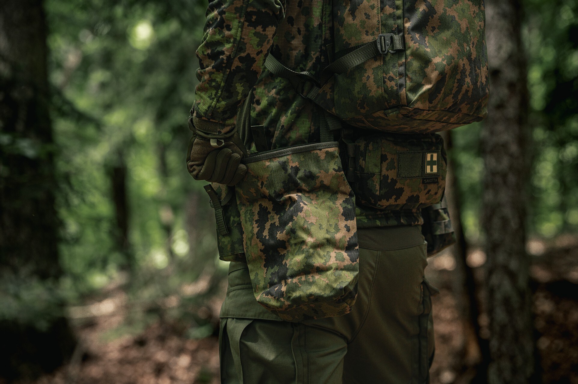 Geantă tactică de colectare Savotta Dump Pouch - M05 Finnish Woodland Camo