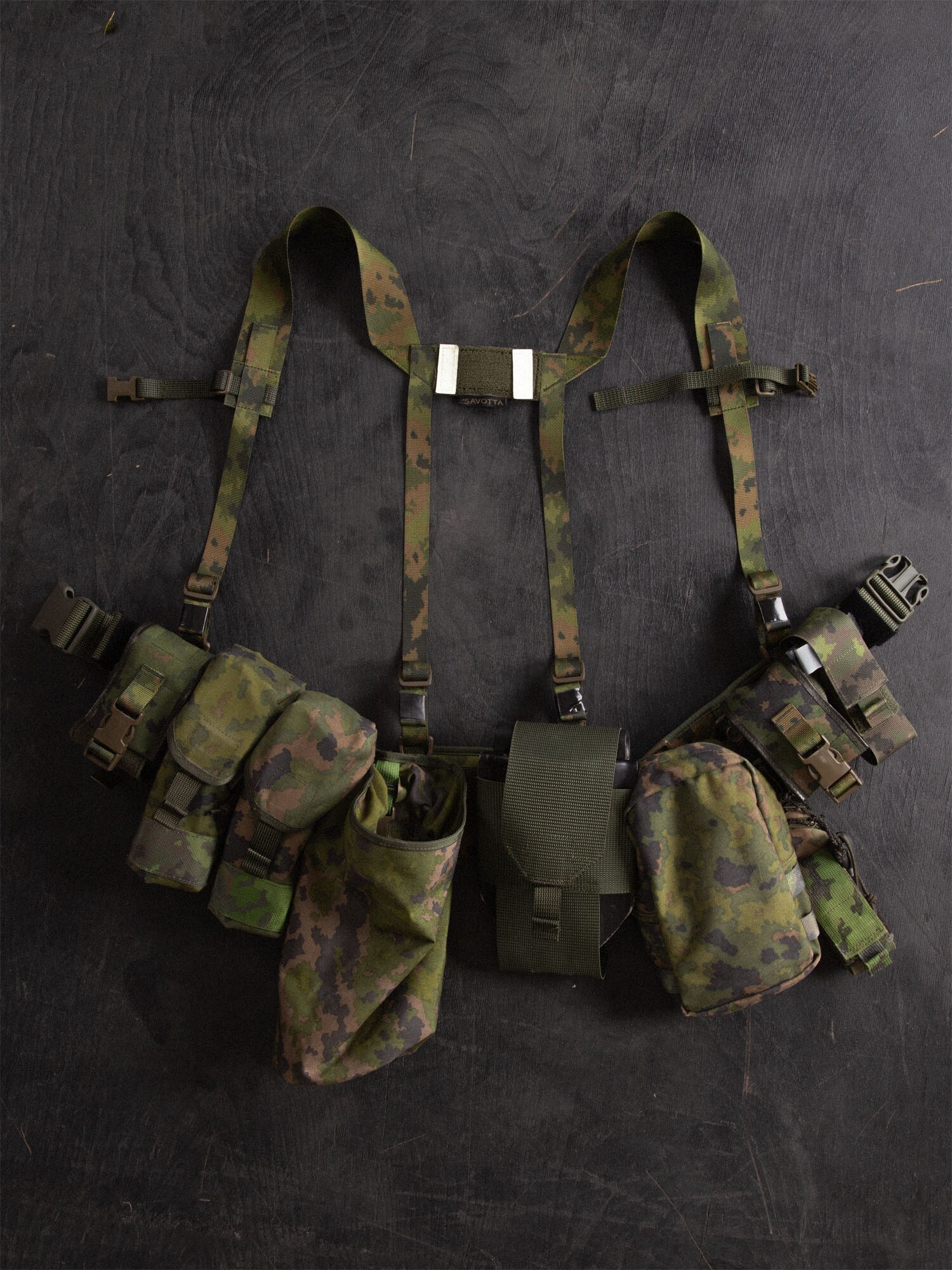 Bretele tactice Savotta Valjas H-Harness - M05 Finnish Woodland Camo