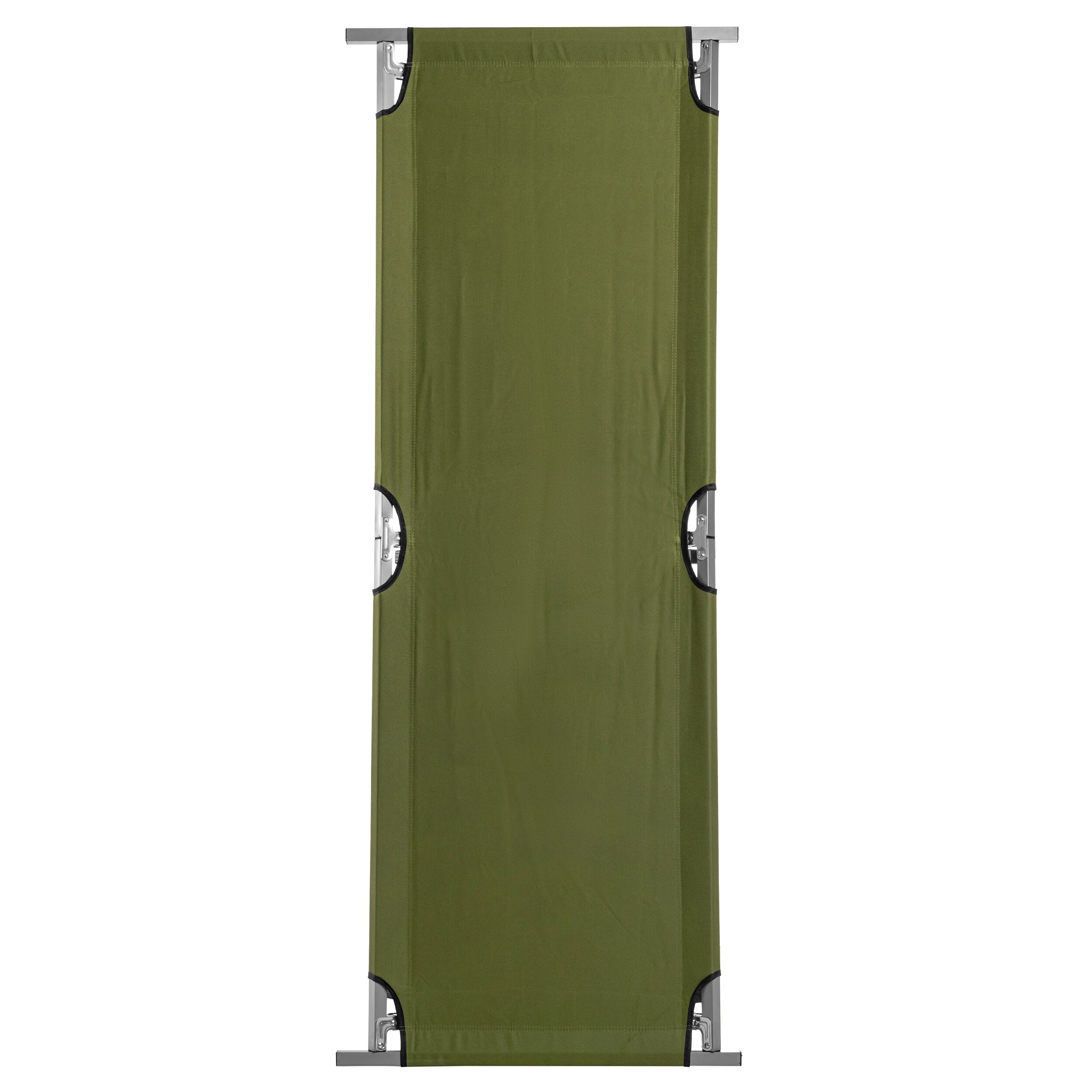 Pat de camping pliabil MFH US din oțel Olive - 190 x 60 cm