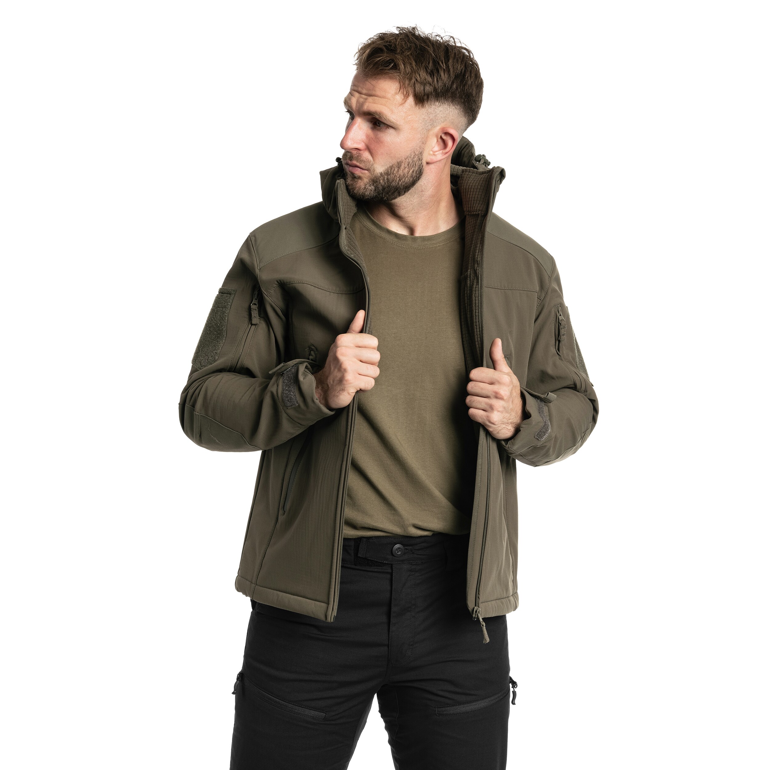 Geacă A10 Equipment Softshell V2 Fighter - Olive Green