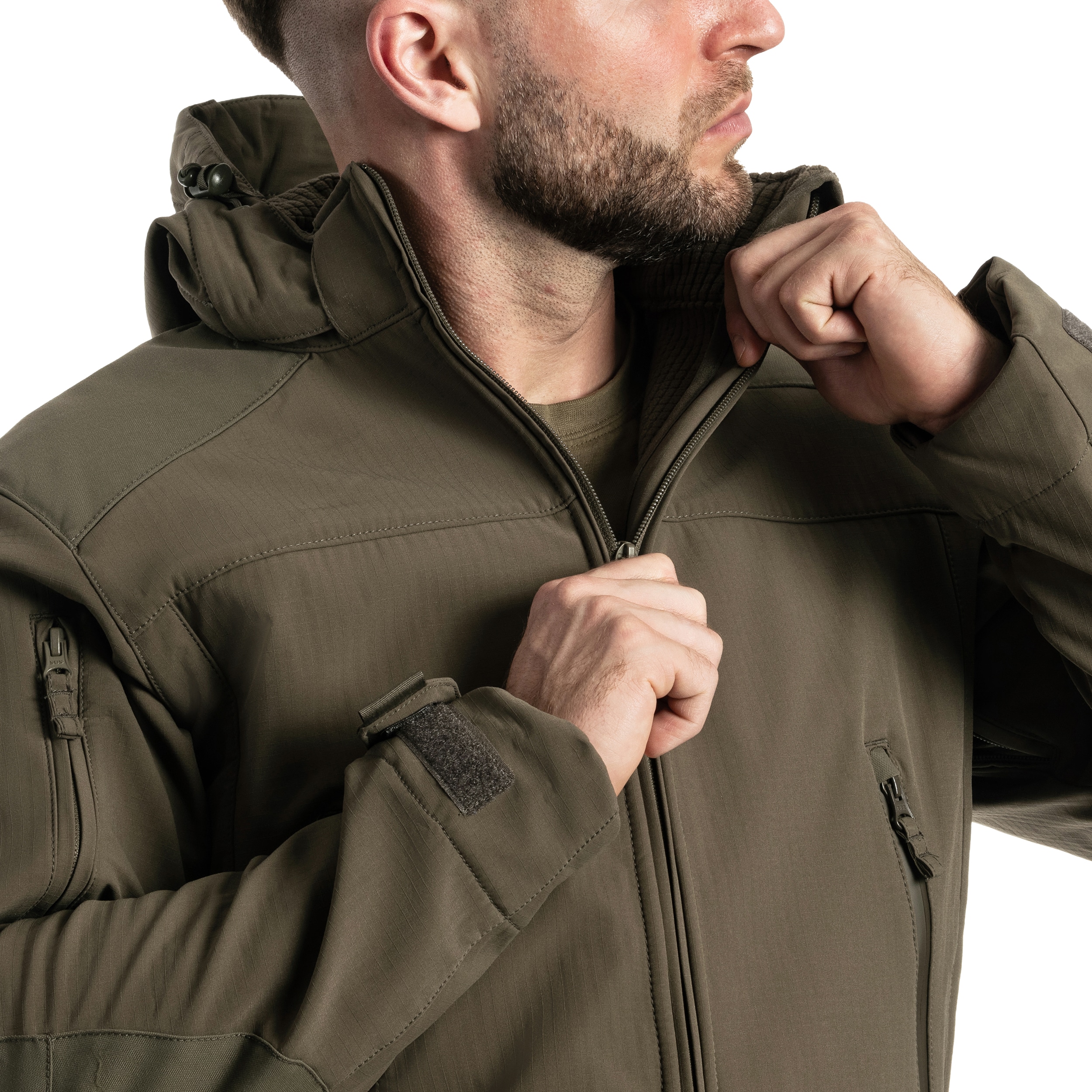 Geacă A10 Equipment Softshell V2 Fighter - Olive Green