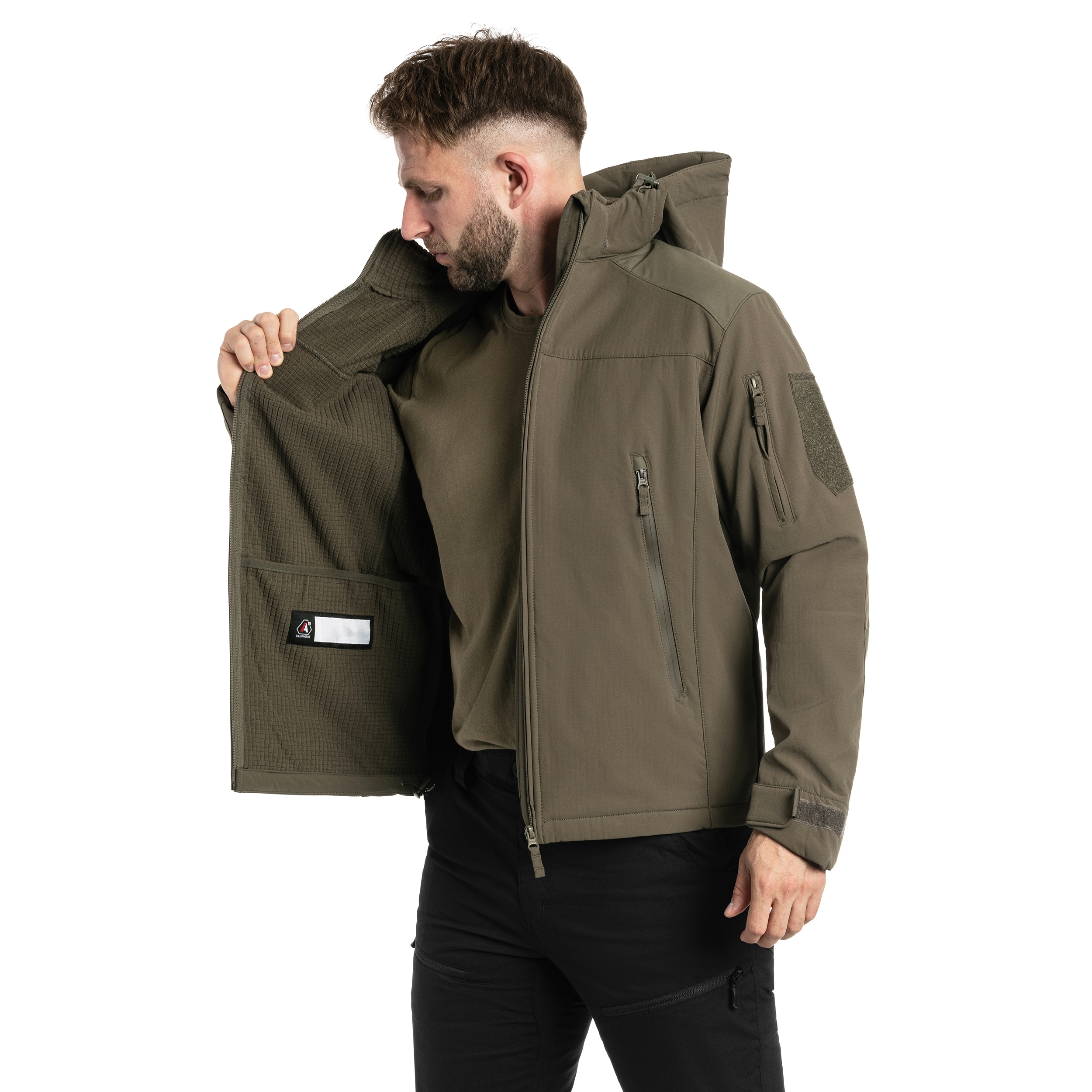 Geacă A10 Equipment Softshell V2 Fighter - Olive Green