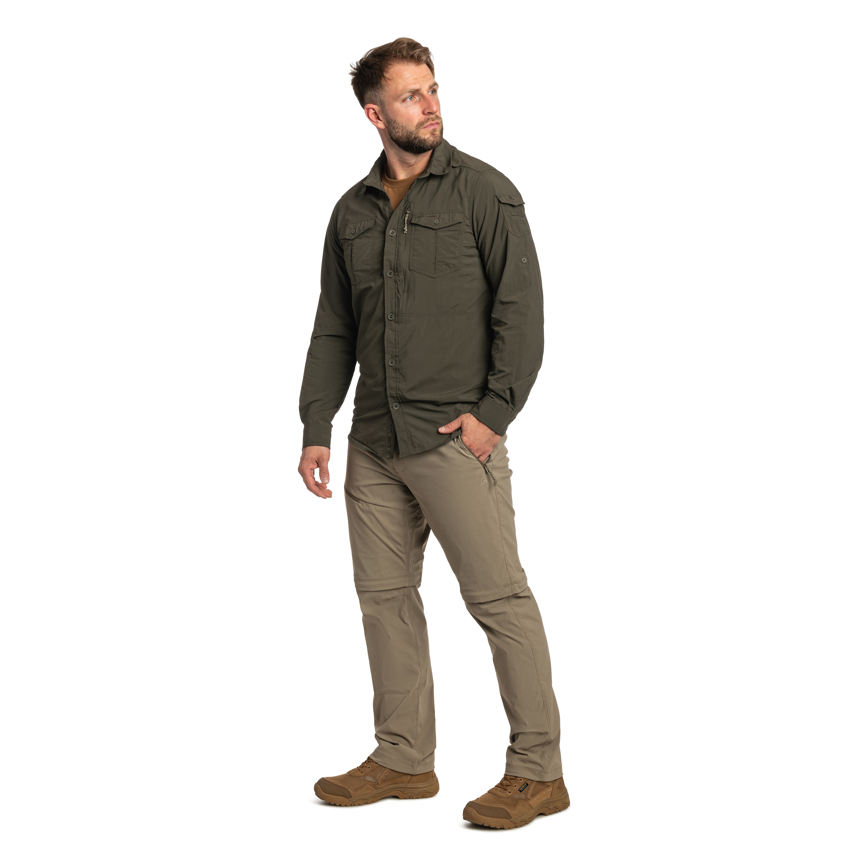 Pantaloni Craghoppers NosiLife Pro Convertible III - Pebble