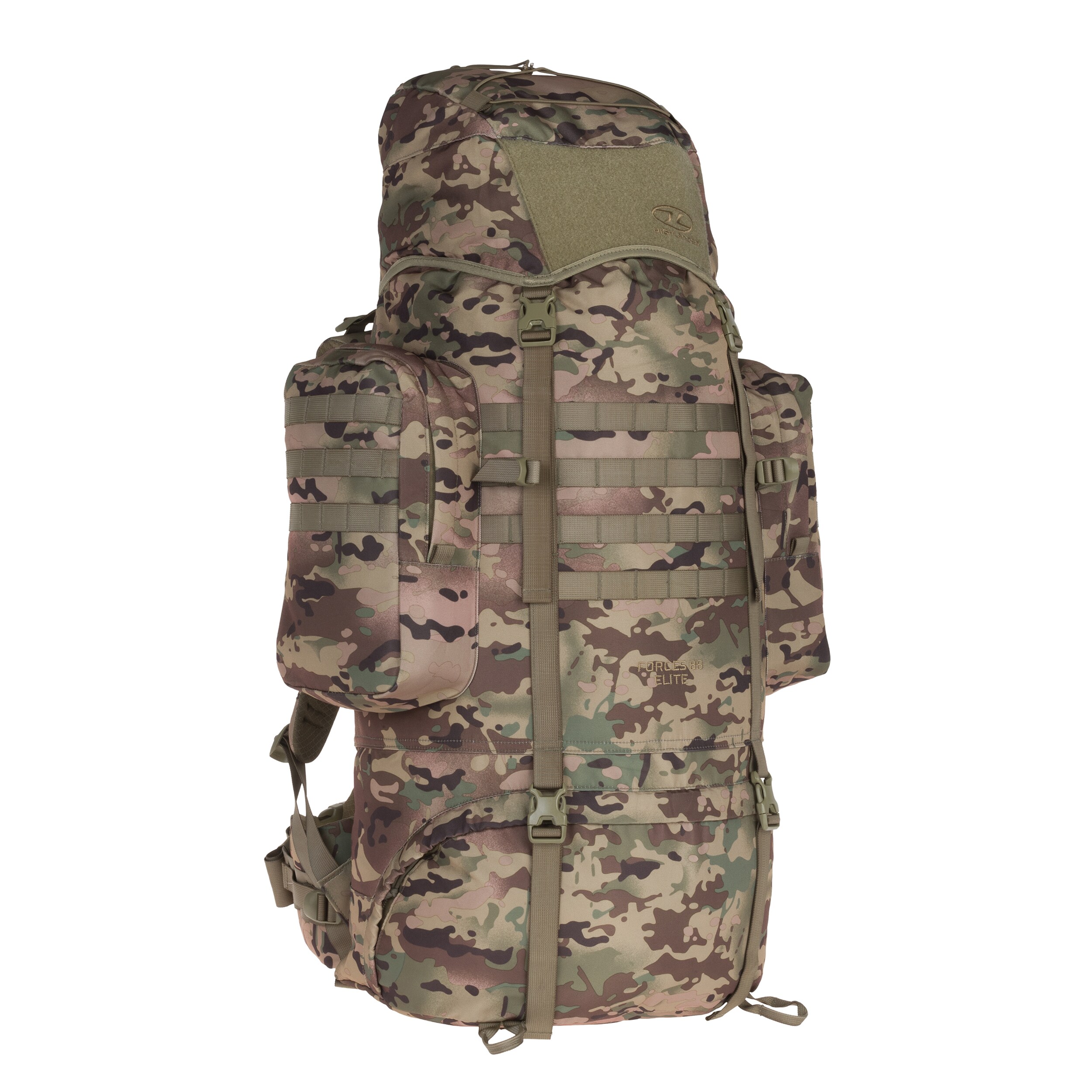 Rucsac Highlander Forces Elite Pack 88 l - Arid MC Camo