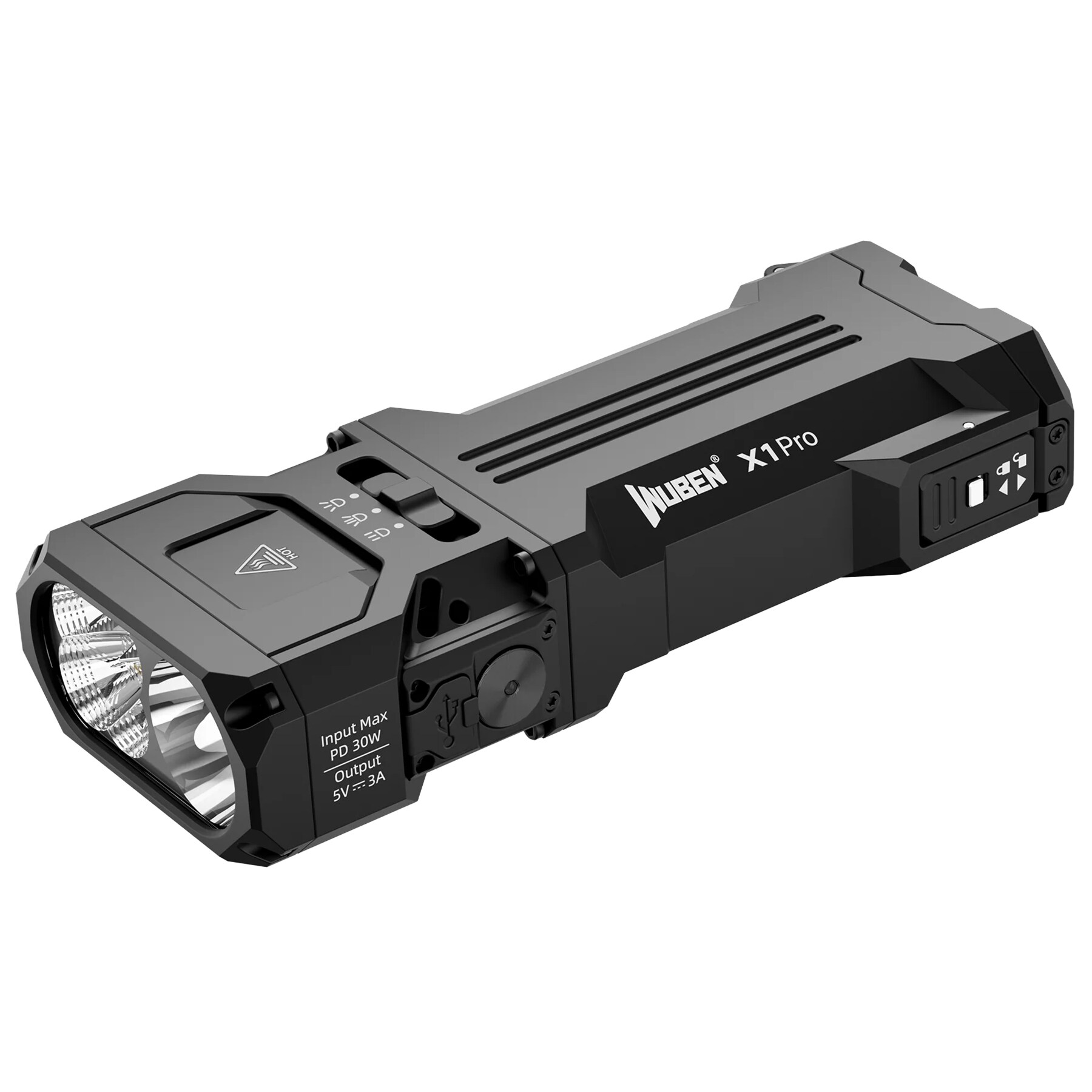 Lanternă Wuben X1 Pro Black - 12300 lumeni