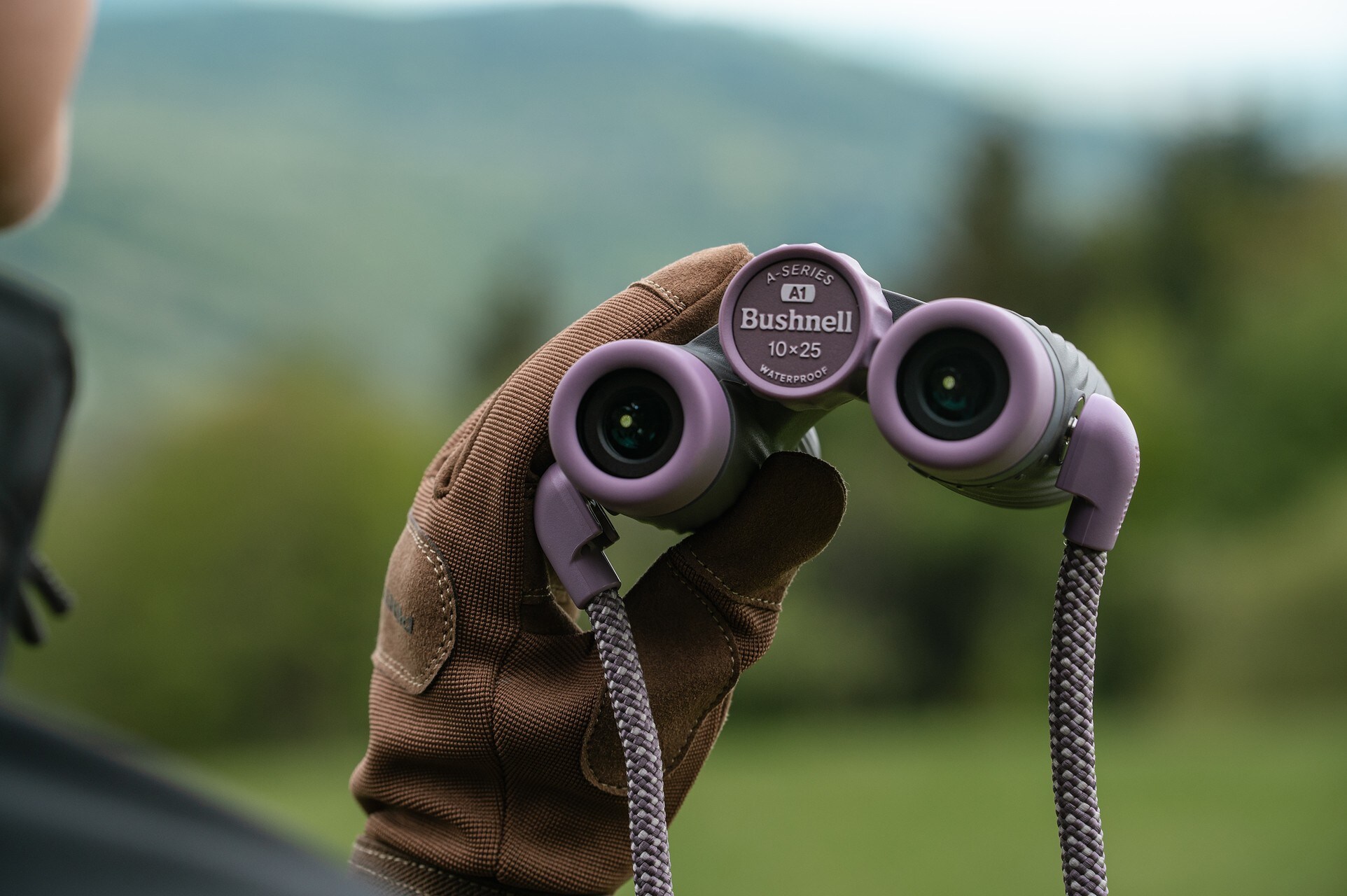 Binoclu Bushnell A1 Compact 10x25 - Plum Purple