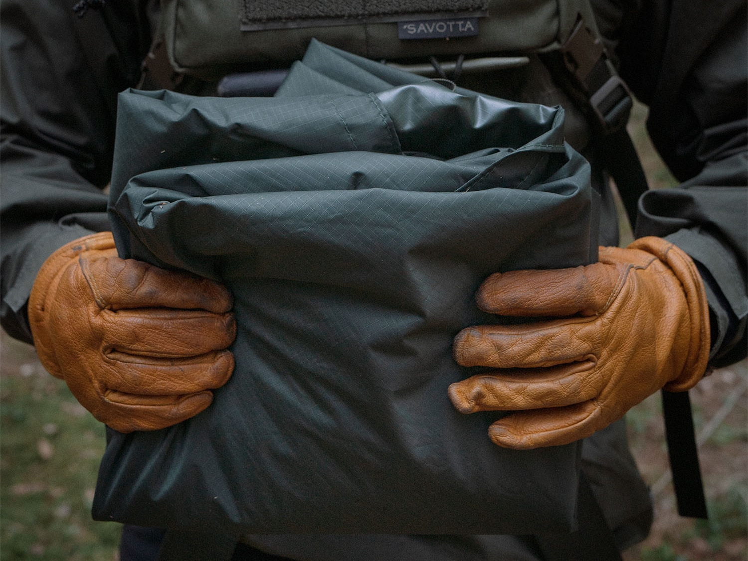 Prelată pentru camping Savotta Laavu Tarp - Green