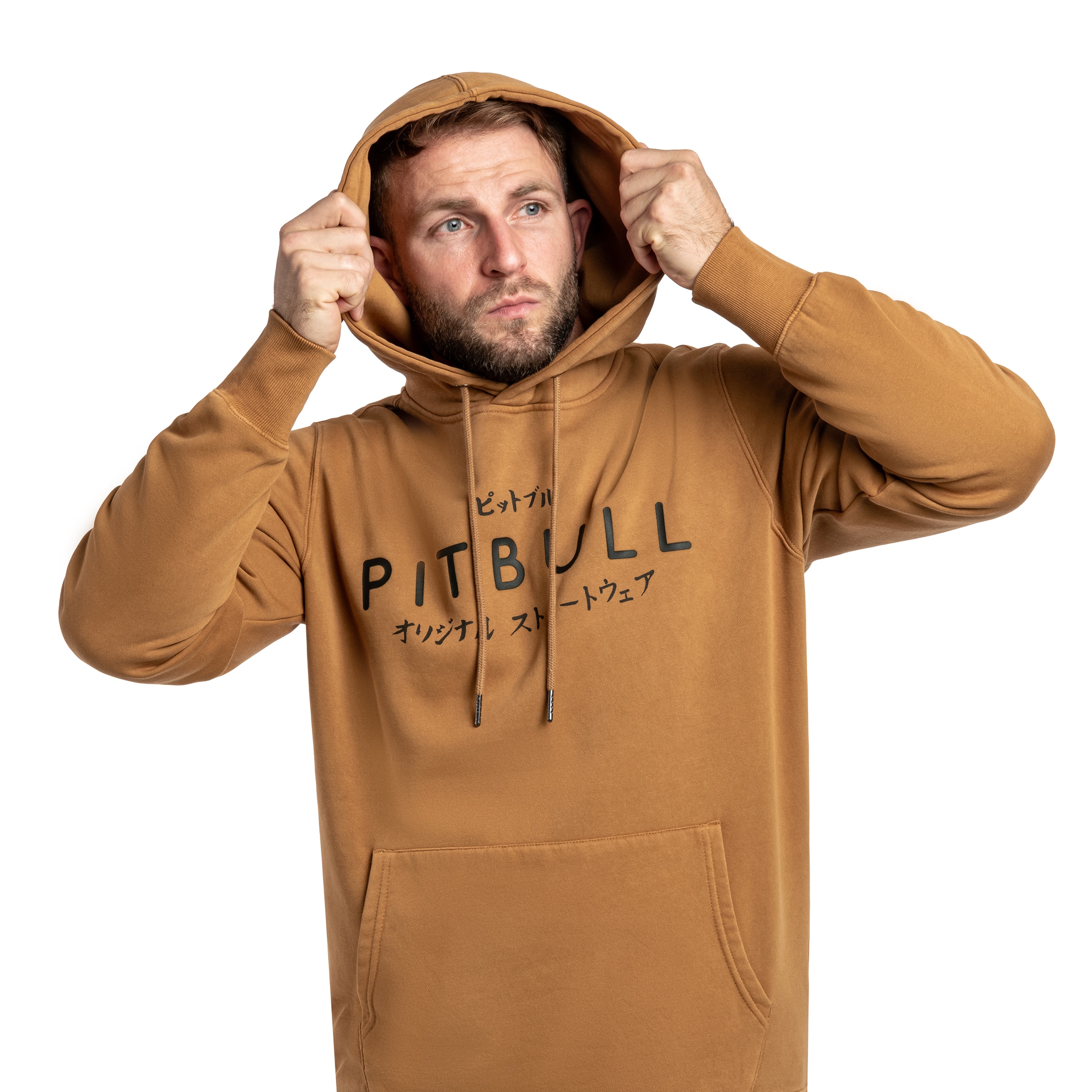 Hanorac Pitbull Washed MT Fuji Hooded - Yellow